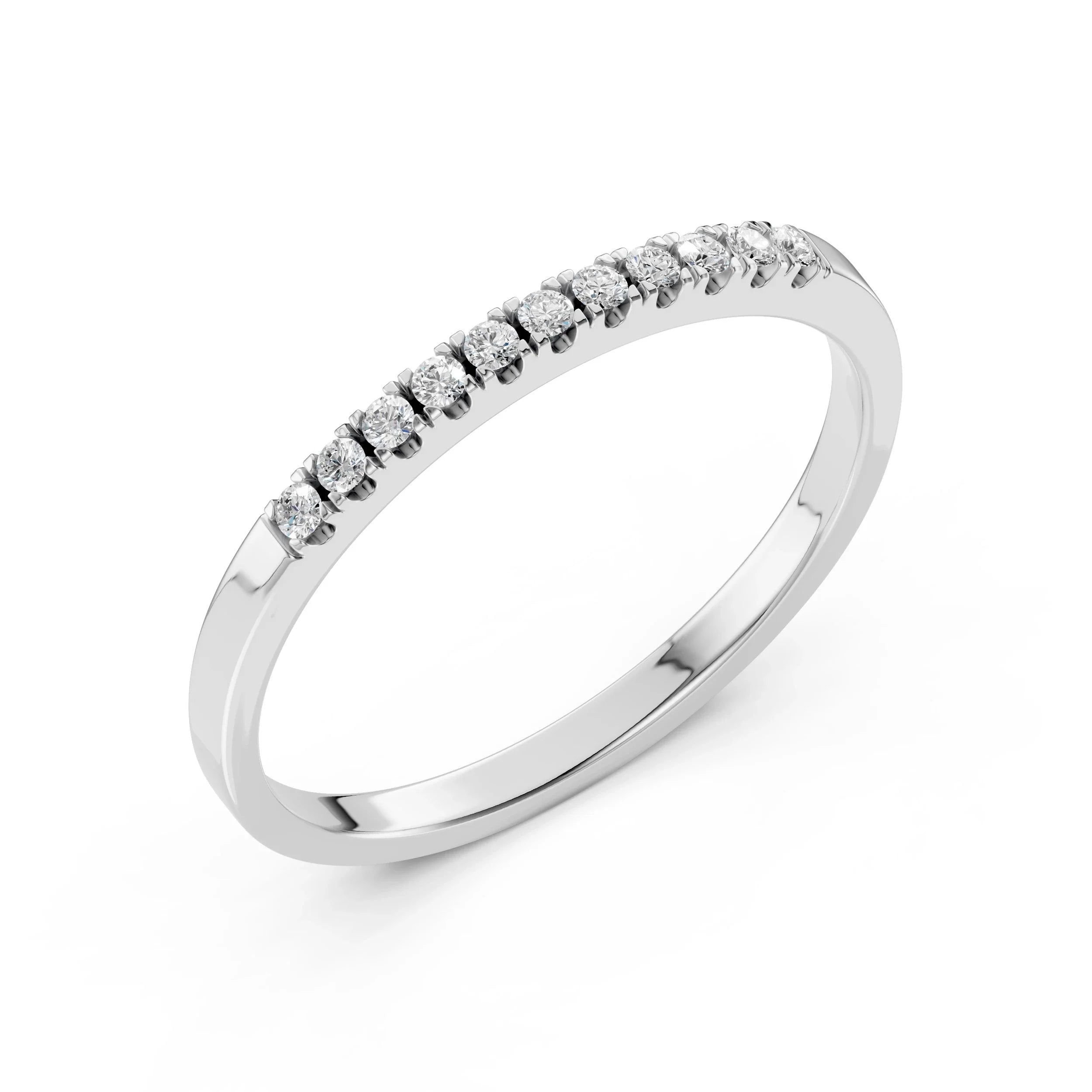 Solid gold eternity diamond ring by Gem & Tonic