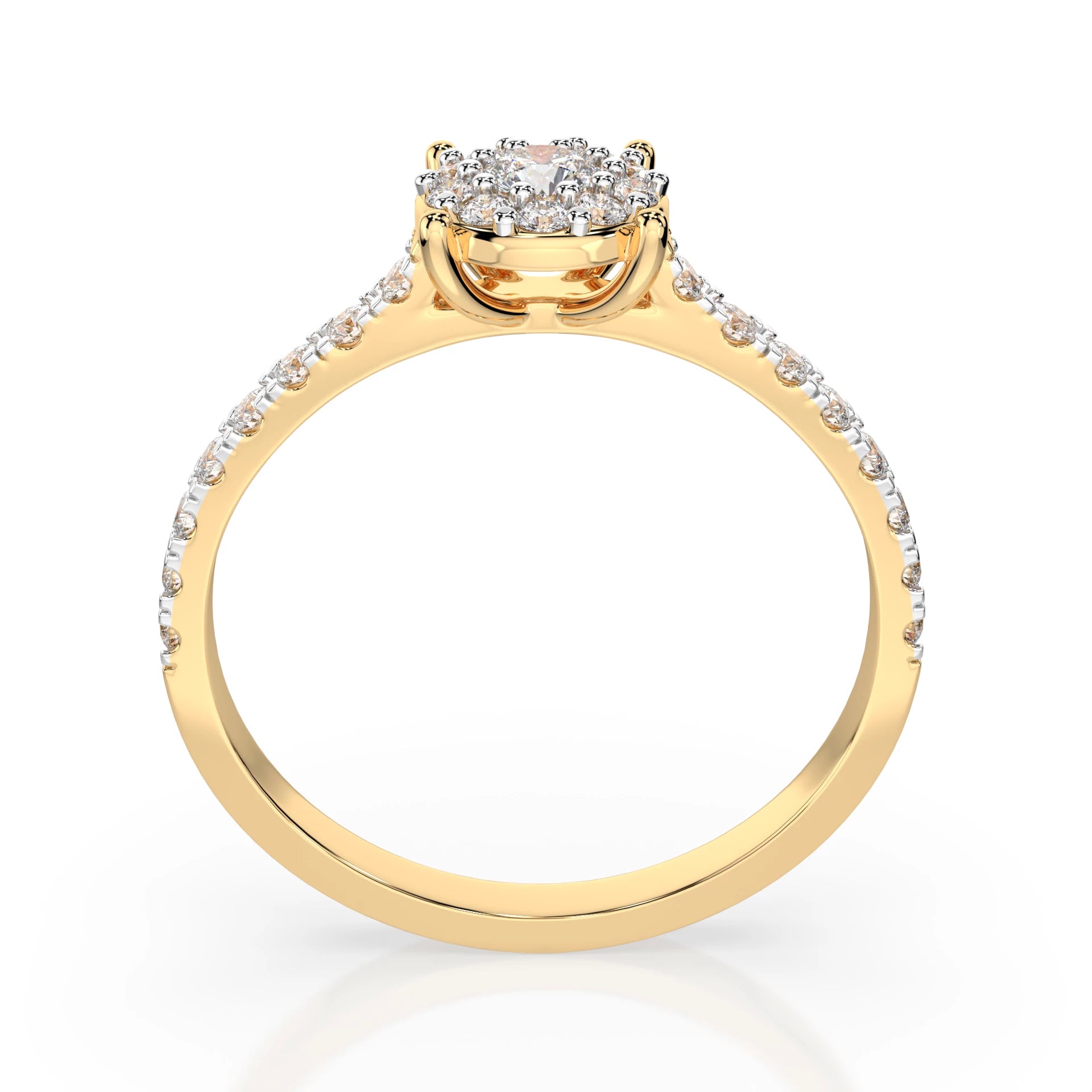Solitaire Eternity Ring (Round), 0.15 ct — 101-10017(3.4)