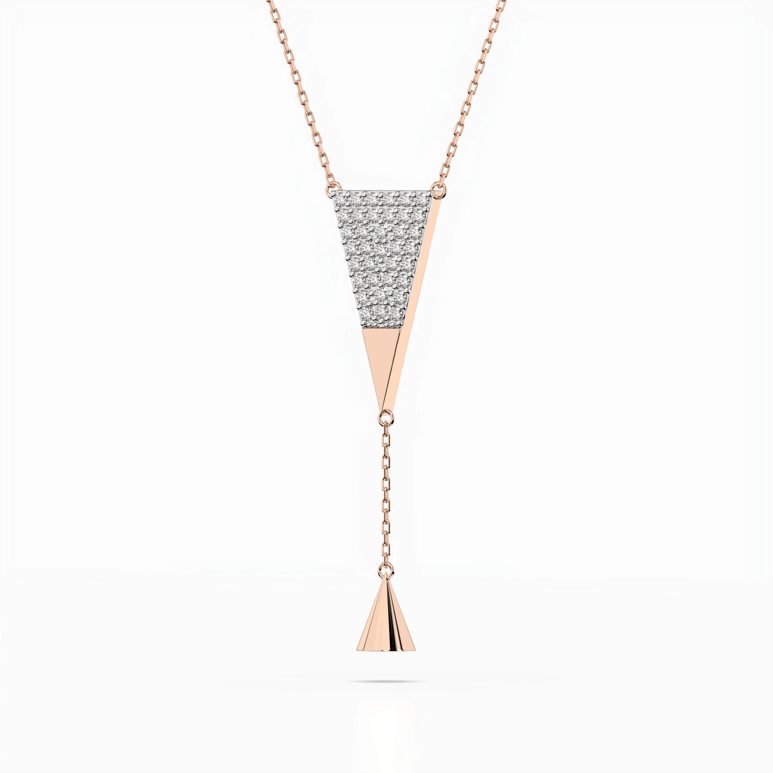 Minimalism Necklace (Round), 0.22 ct — 104-10018