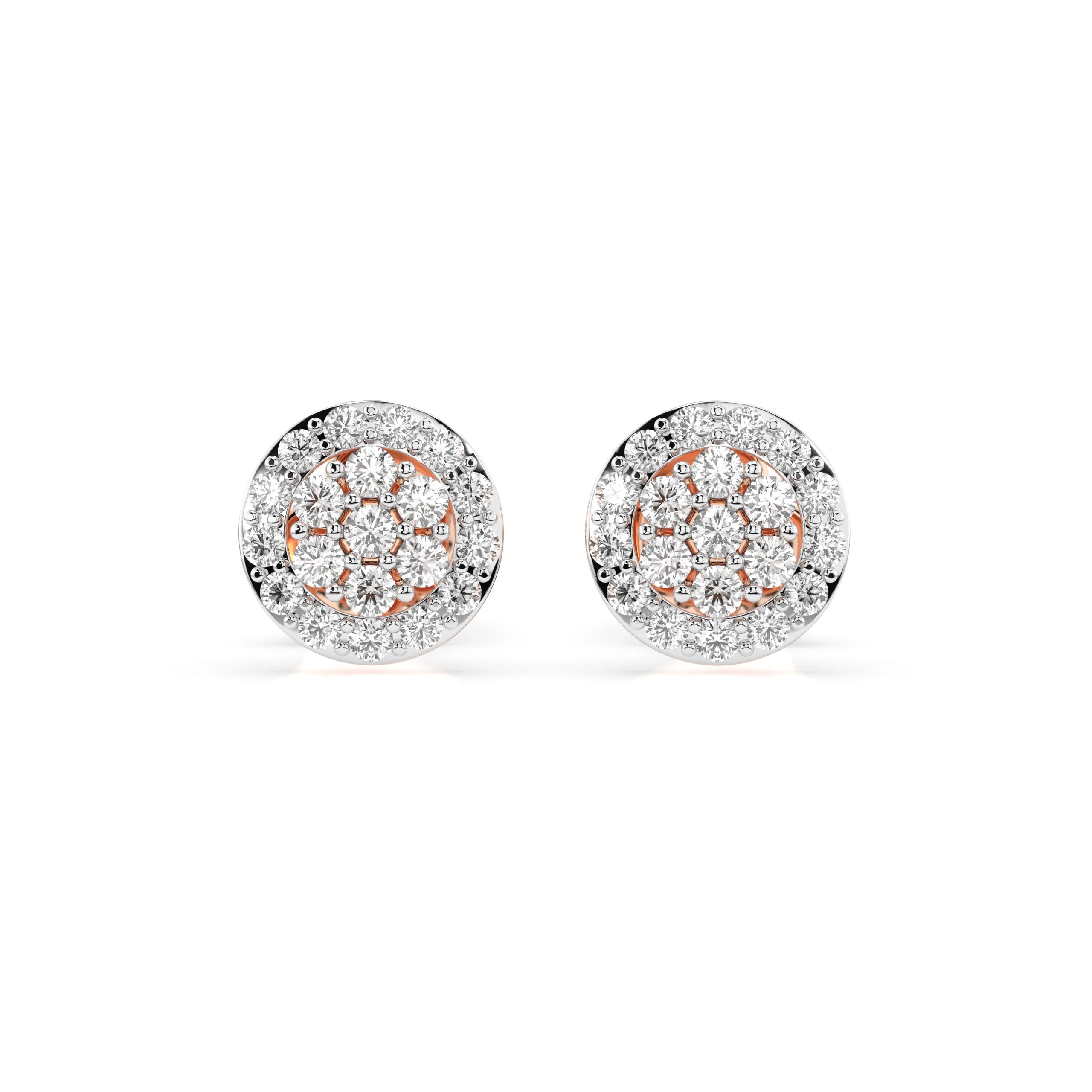 Illusion Earring (Round), 0.16 ct — 102-10072