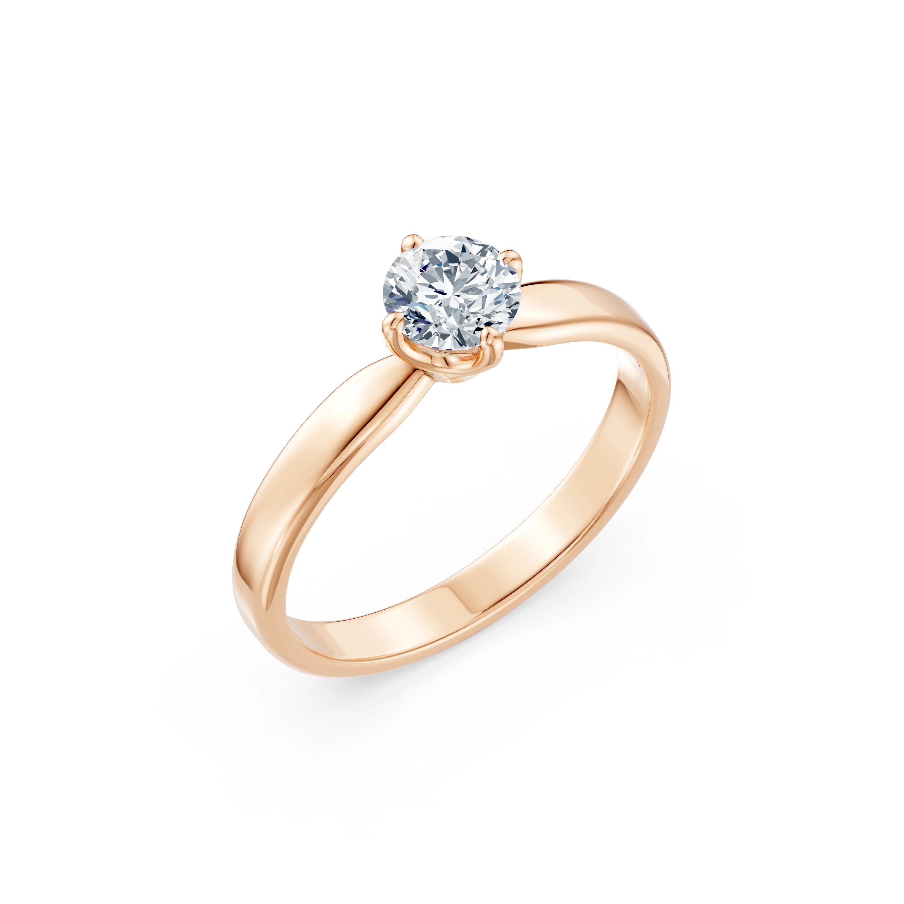 Solitaire Ring, 0.45 ct — 101-10041(4.8)