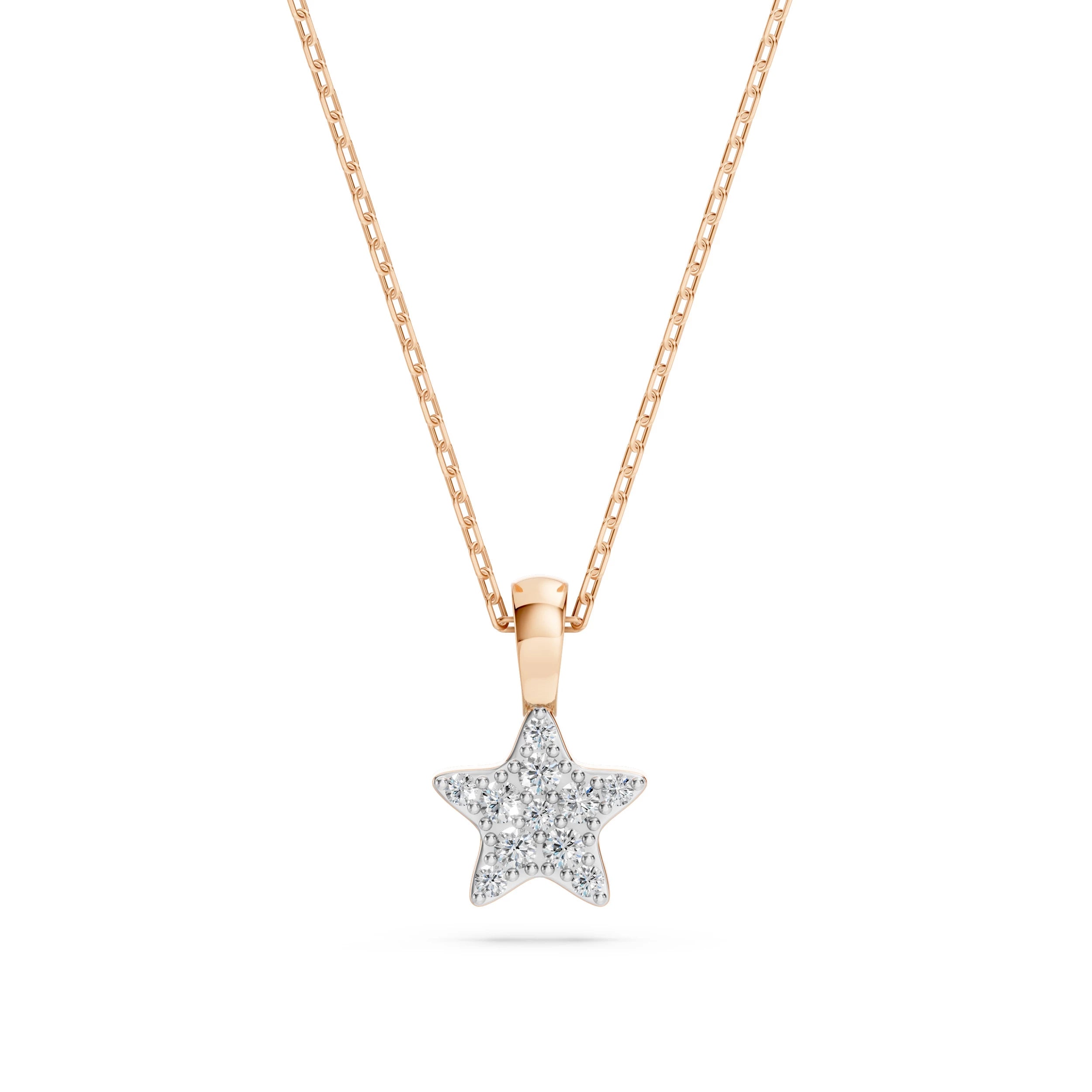 Minimalism Necklace (Round), 0.03 ct — 104-10077