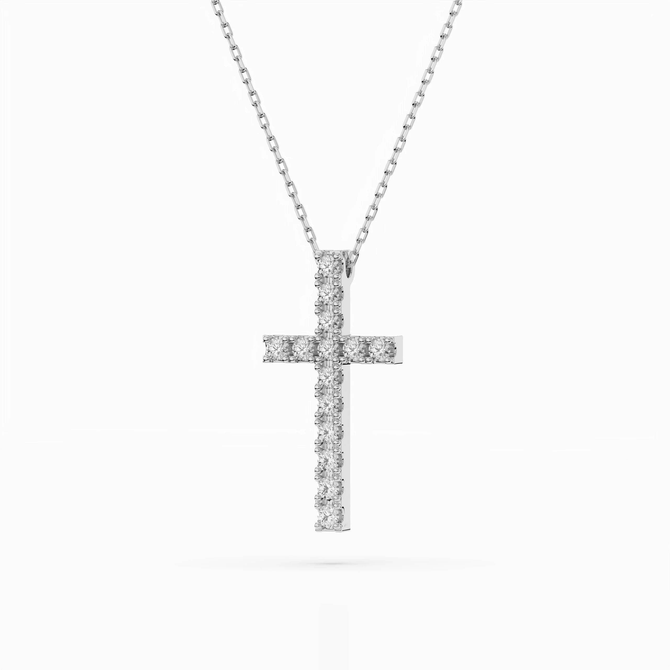 Minimalism Necklace (Round), 0.2 ct — 104-10025