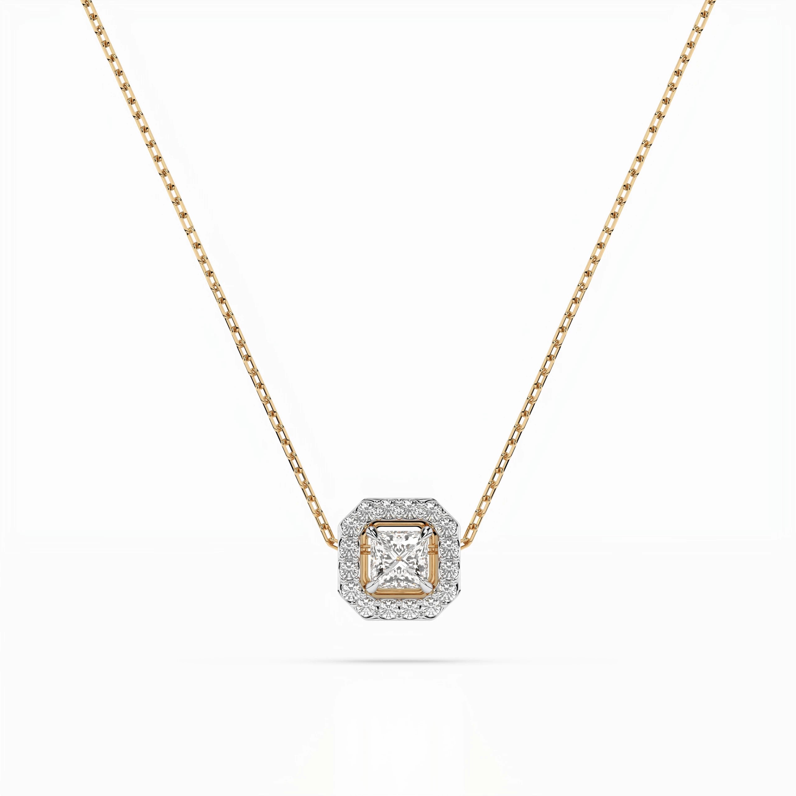 Solitaire Eternity Necklace (Princess), 0.17 ct — 104-10045(3.0)PR