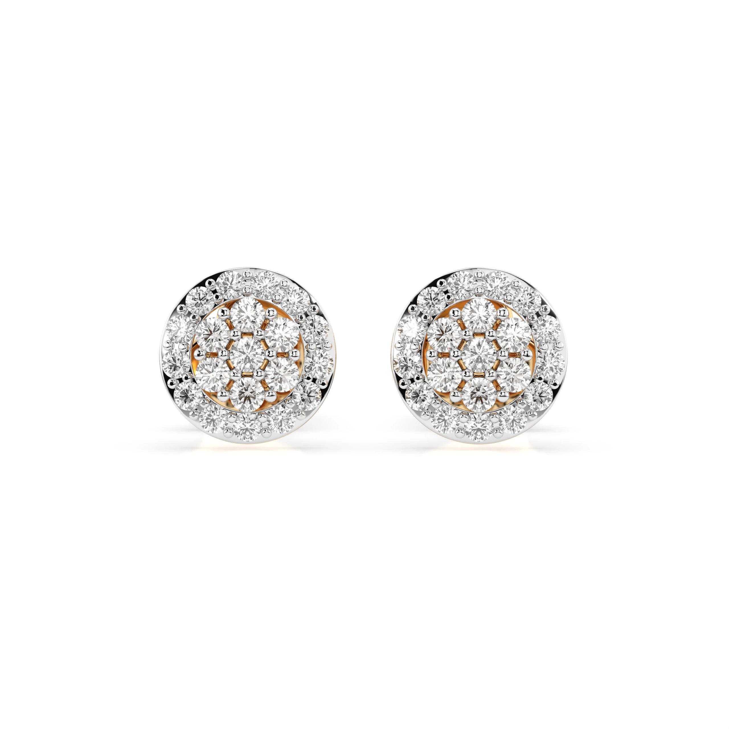 Illusion Earring (Round), 0.16 ct — 102-10072