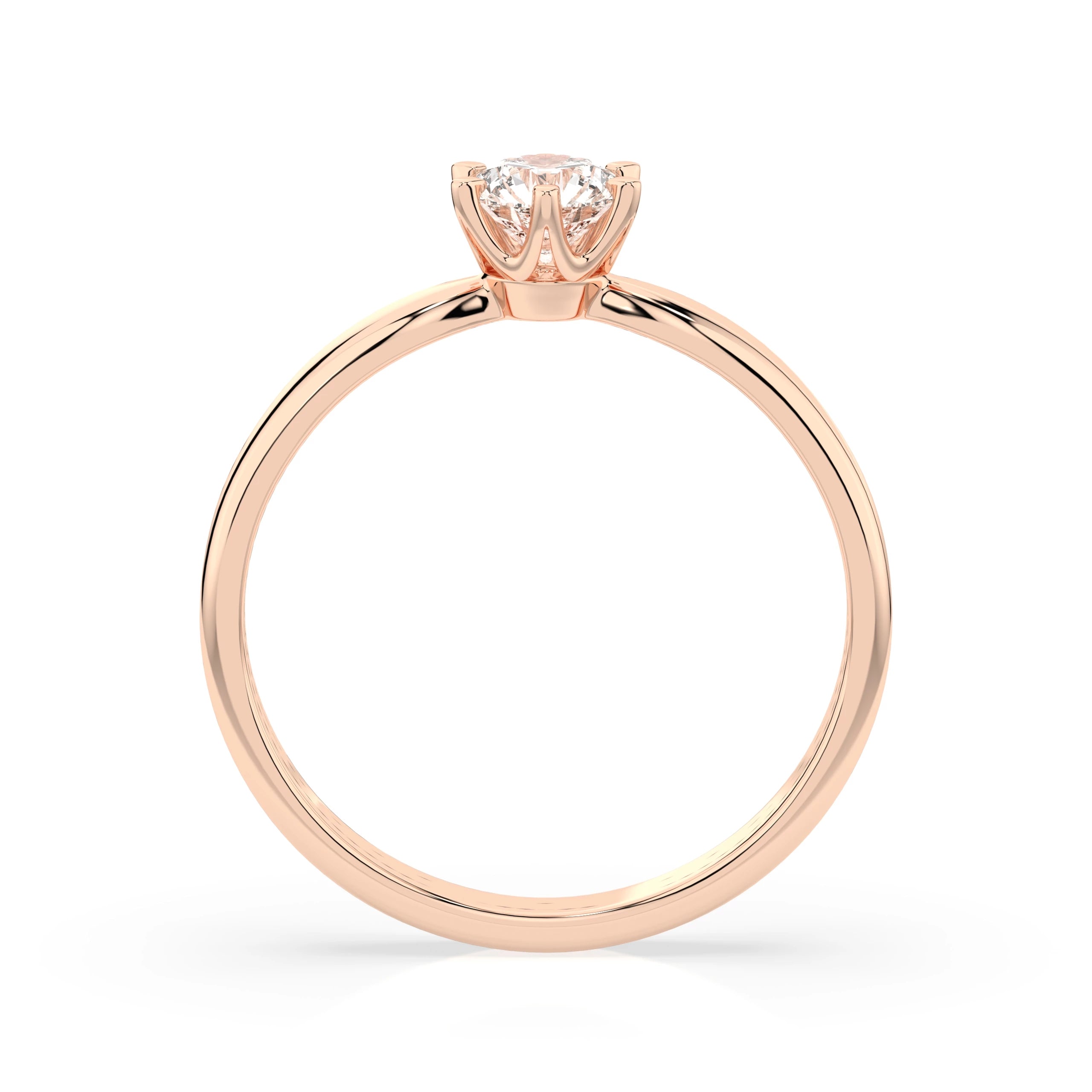 Solitaire Ring (Round), 0.3 ct — 101-10040(4.2)