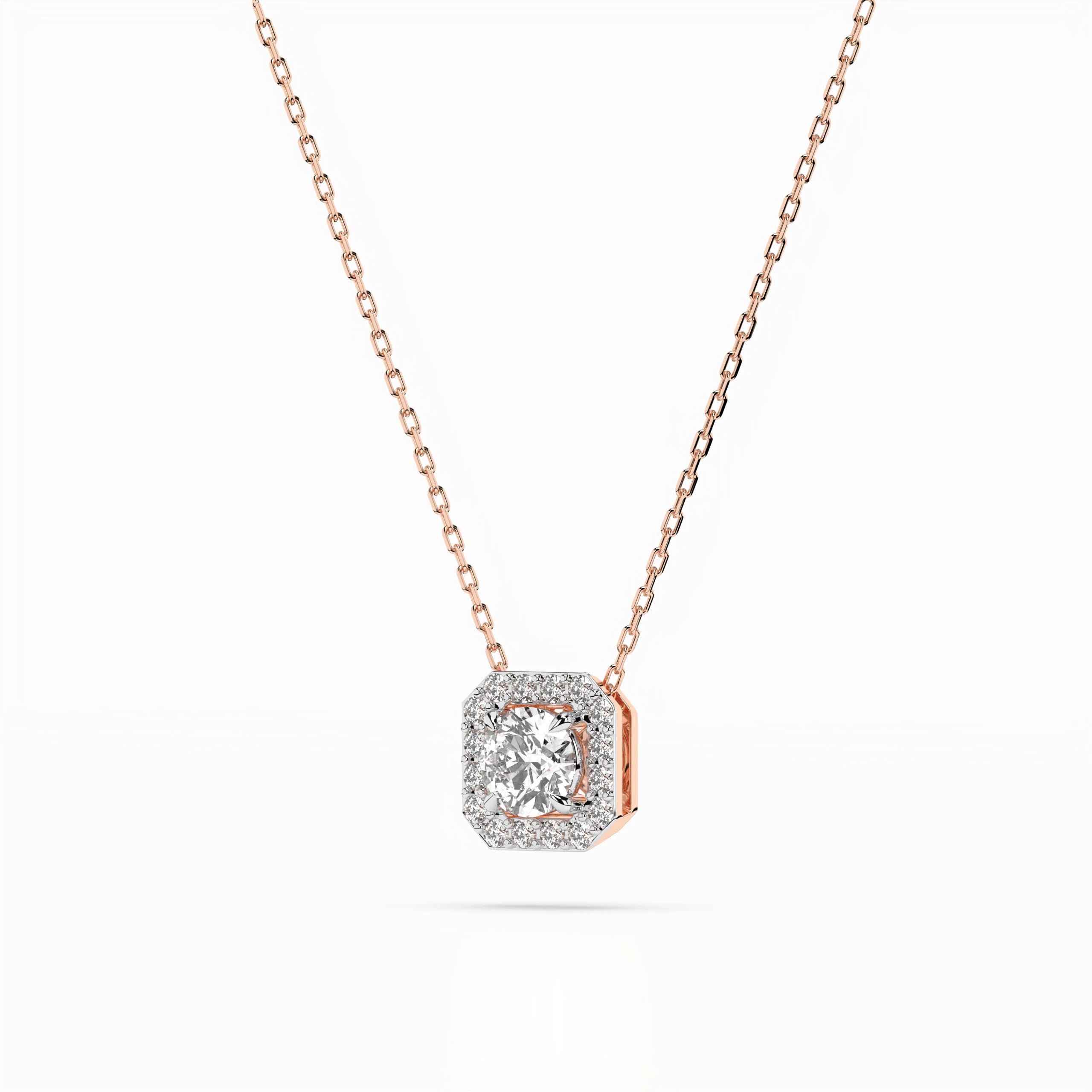 Solitaire Eternity Necklace (Round), 0.2 ct — 104-10042(3.7)