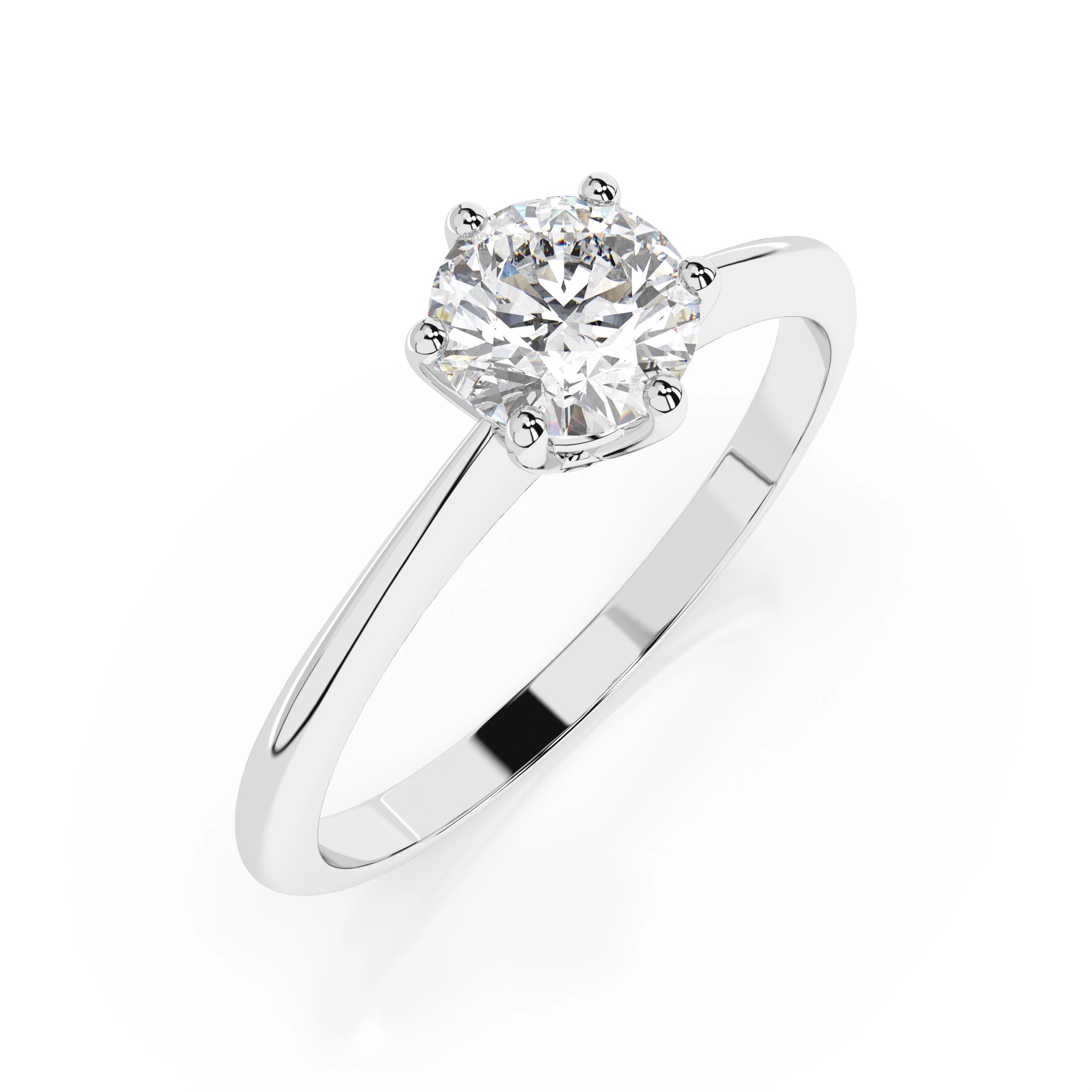 Solitaire Ring (Round), 0.35 ct — 101-10027(4.5)