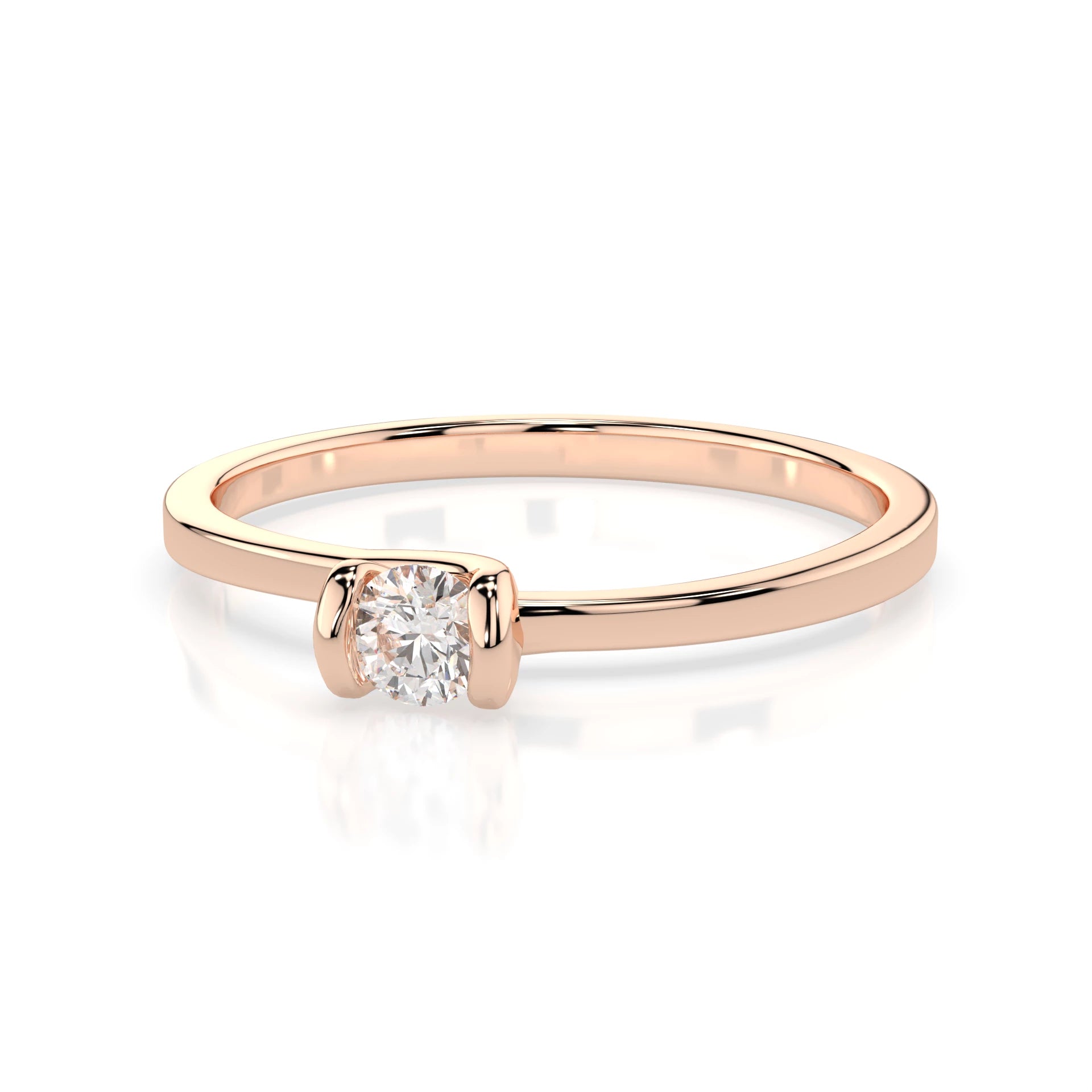 Solitaire Ring (Round), 0.06 ct — 101-10016(2.5)