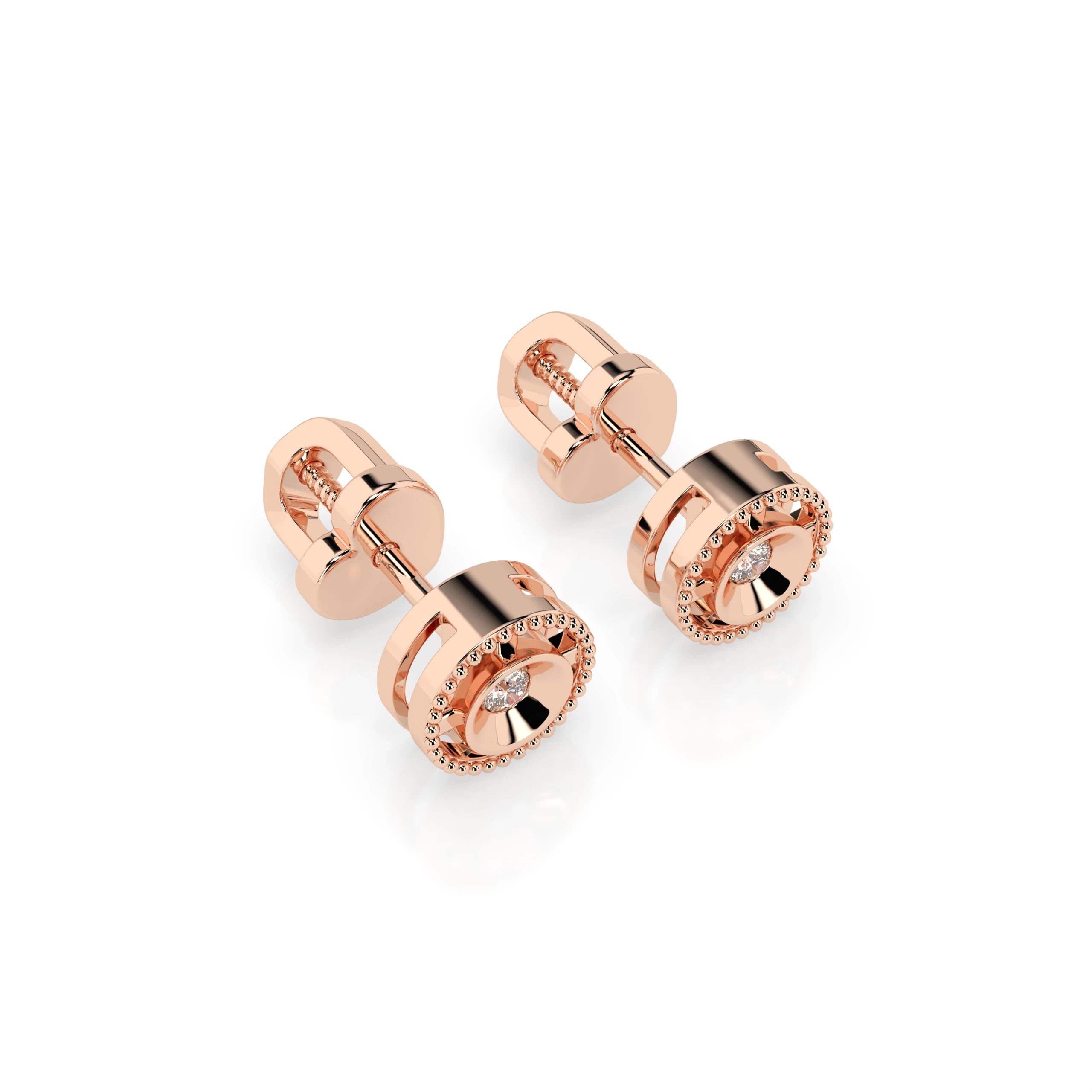 Minimalism Earring (Round), 0.04 ct — 102-10052