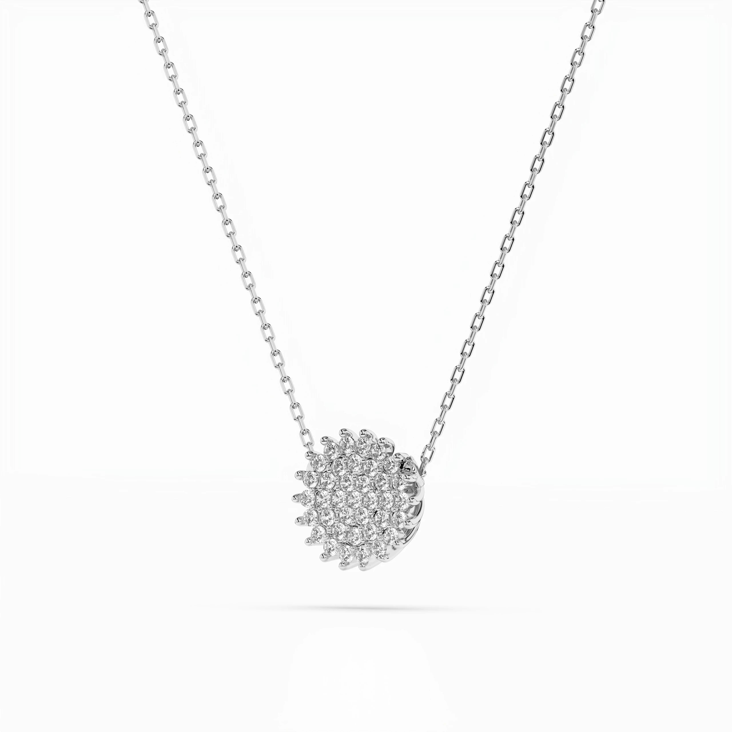 Illusion Necklace (Round), 0.15 ct — 104-10052