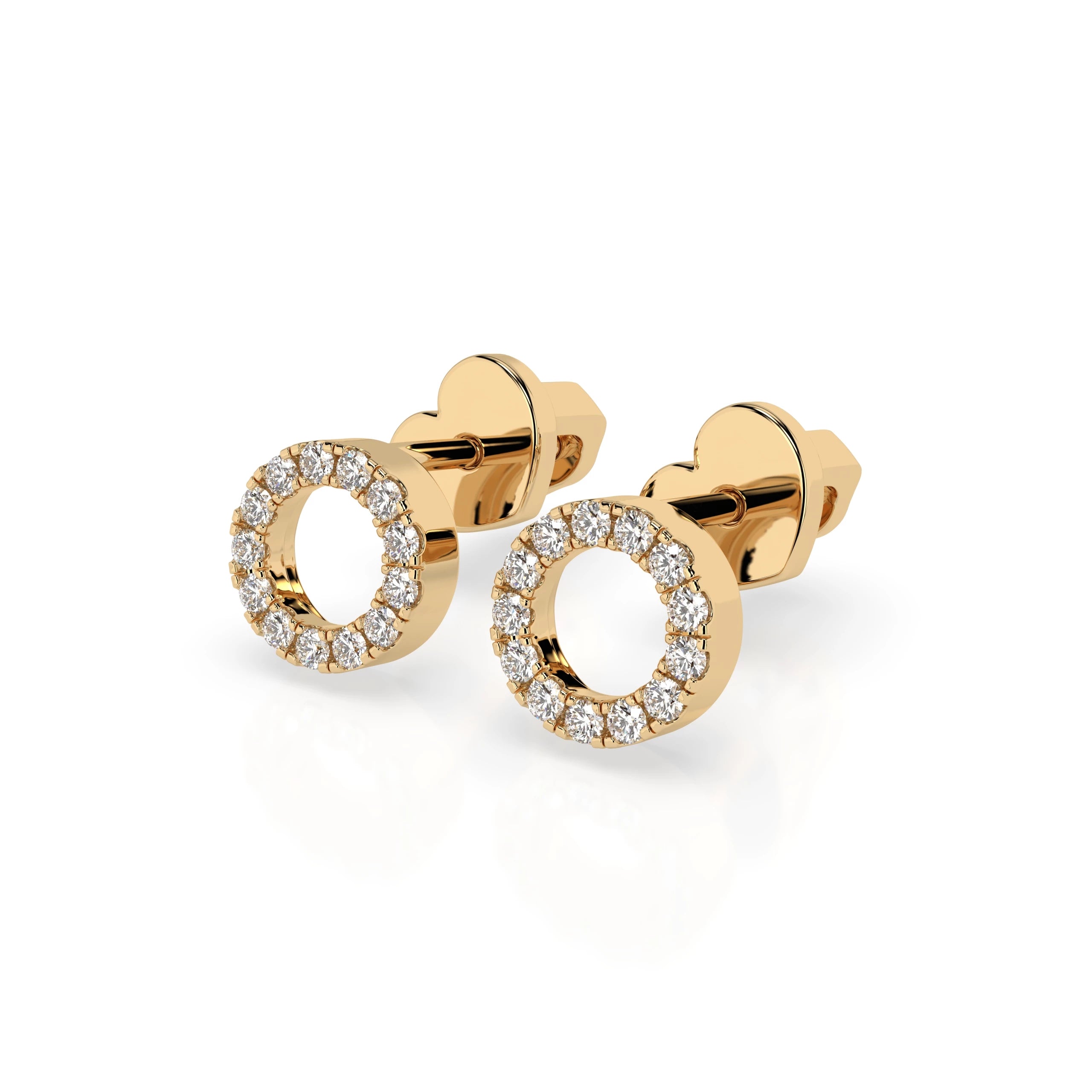 Minimalism Earring (Round), 0.16 ct — 102-10055