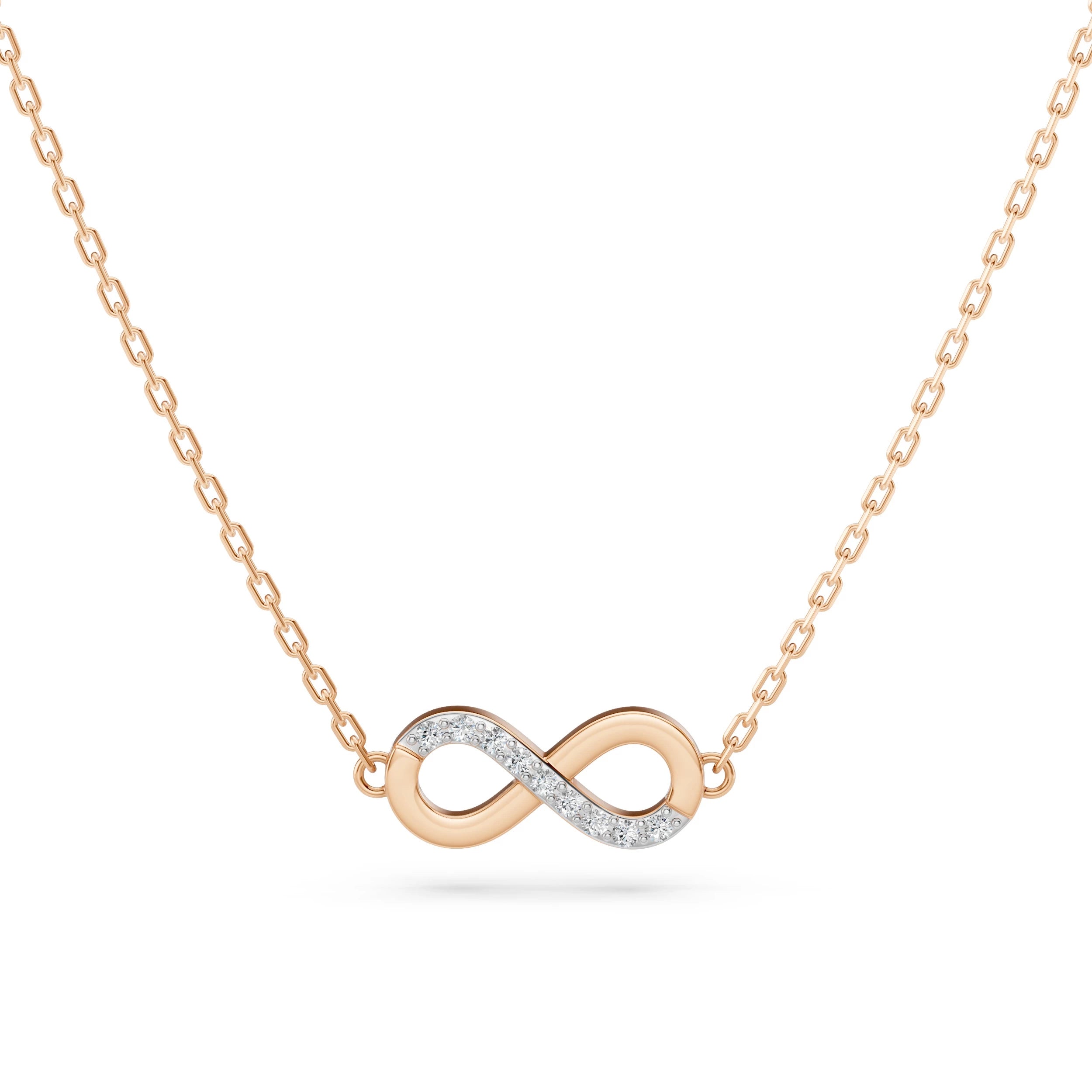 Minimalism Necklace (Round), 0.05 ct — 104-10072