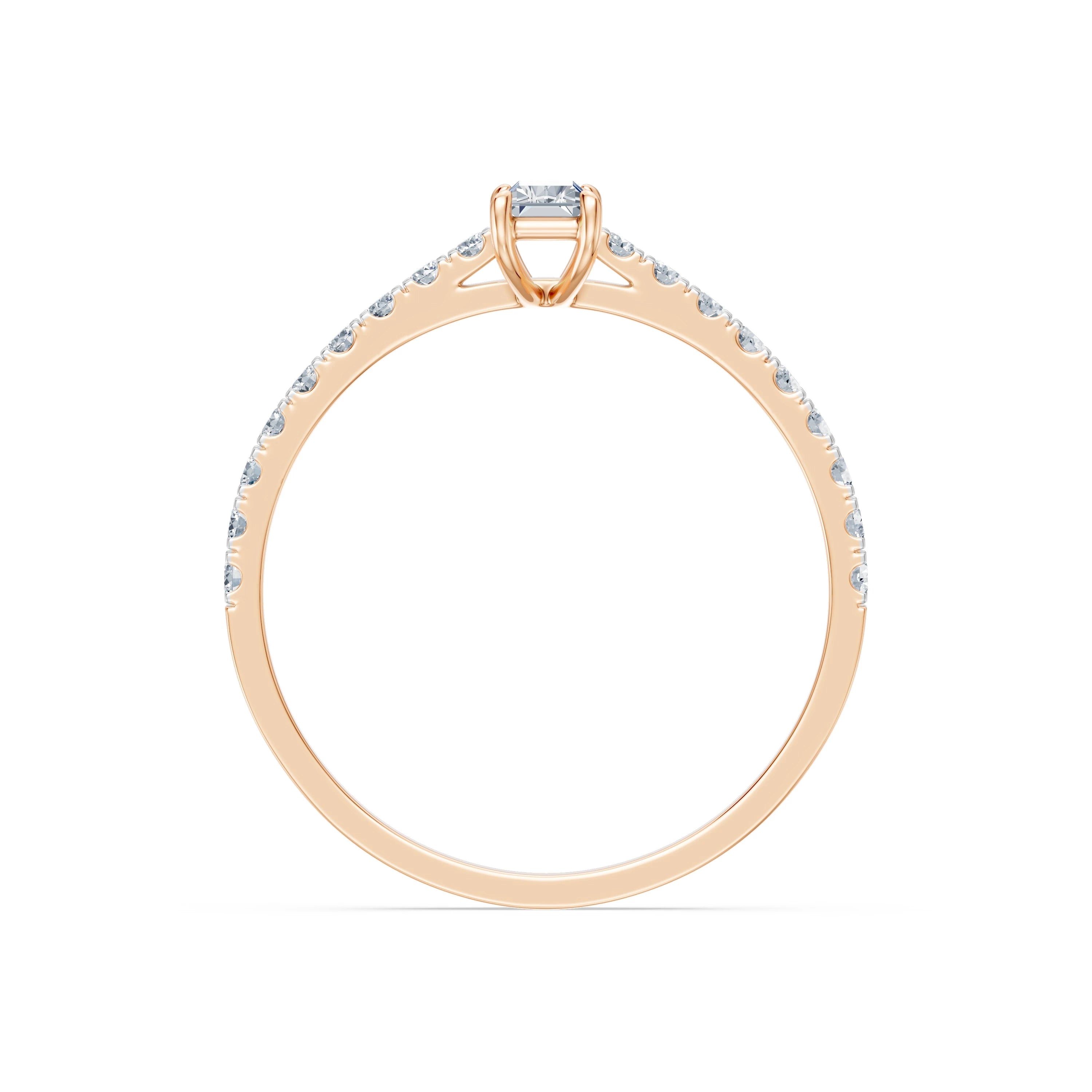 Solitaire Eternity Ring, 0.3 ct — 101-10191(0.30)BAQ