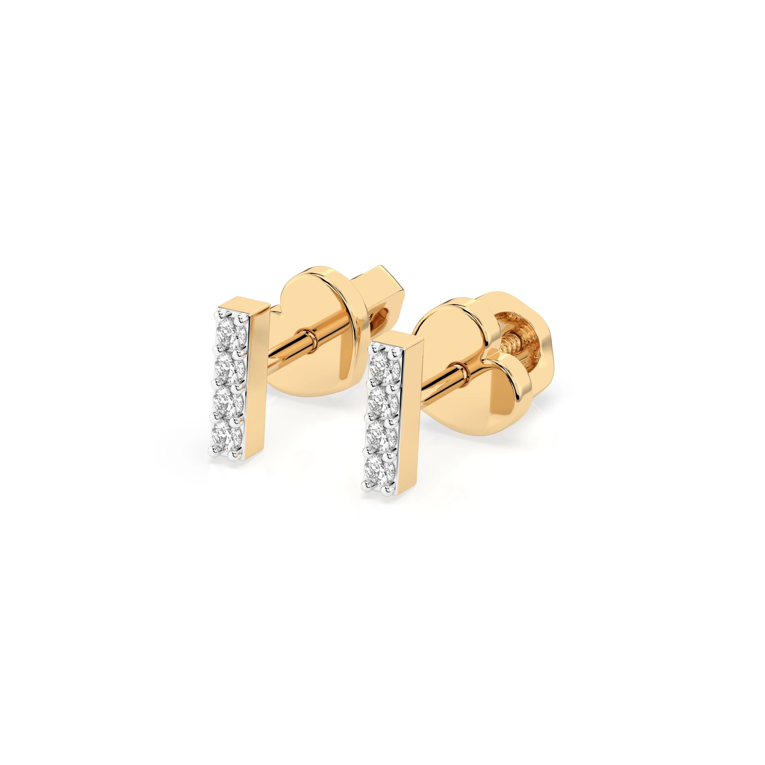 Minimalism Earring (Round), 0.08 ct — 102-10069