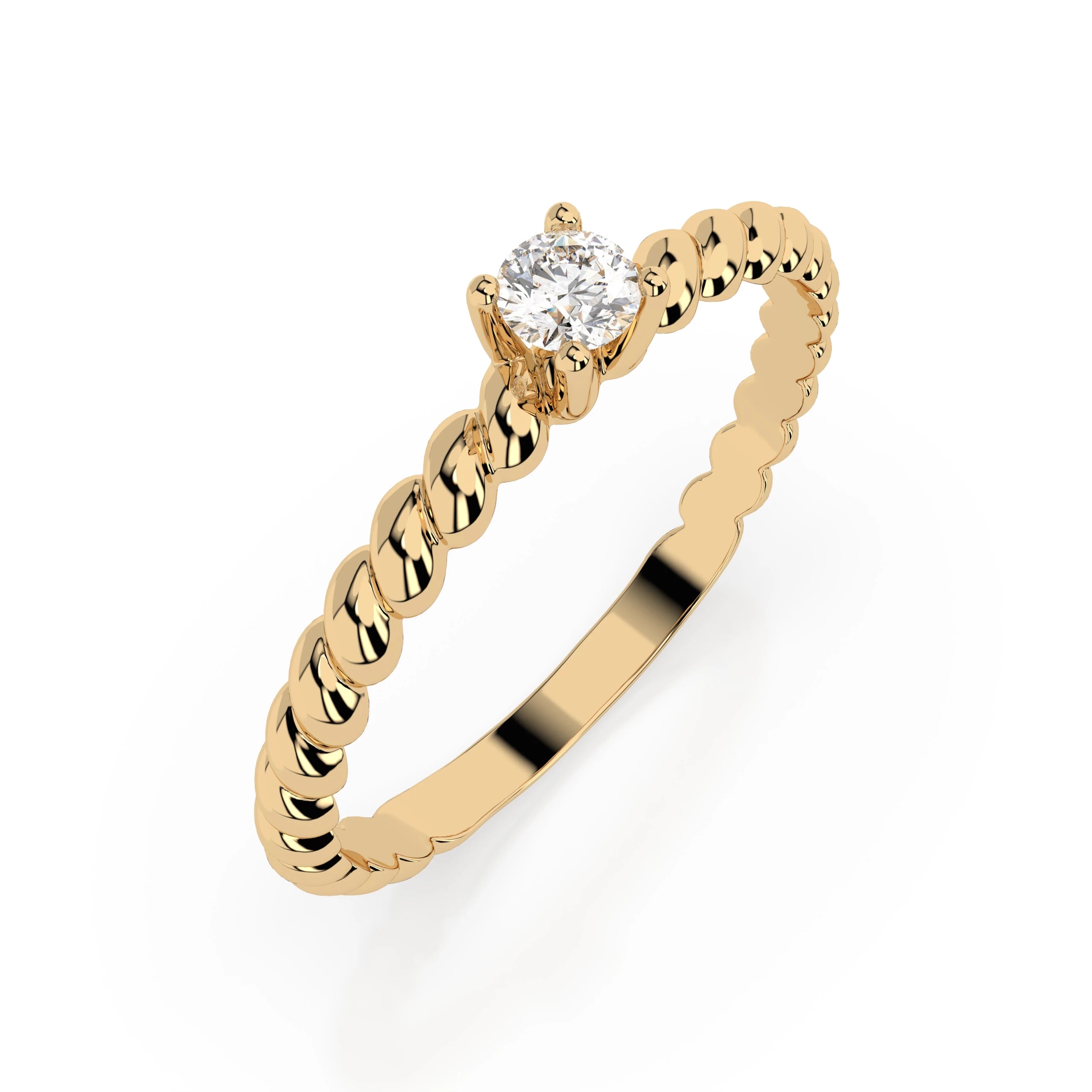 Solitaire Ring (Round), 0.06 ct — 101-10038(2.5)