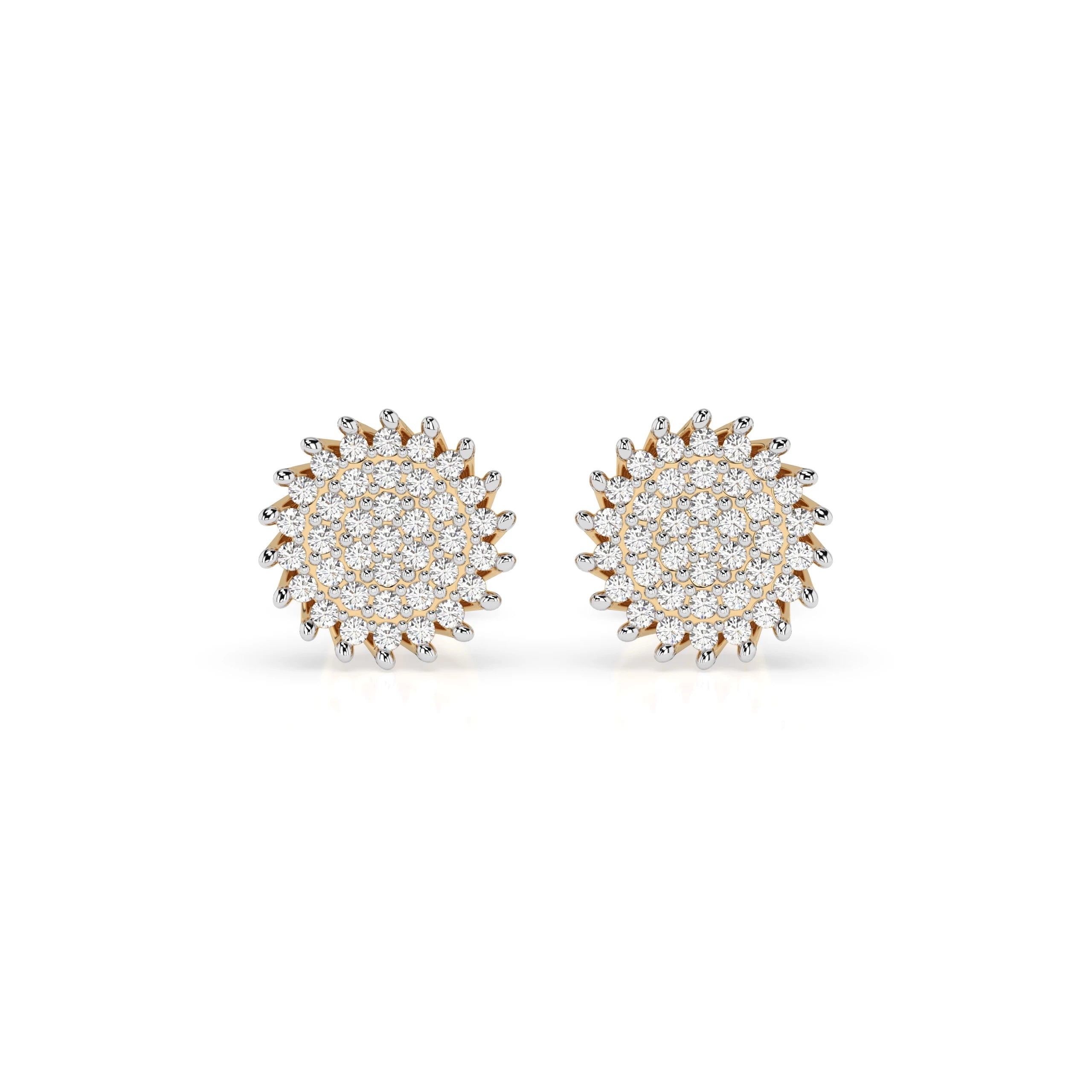 Illusion Earring (Round), 0.3 ct — 102-10171