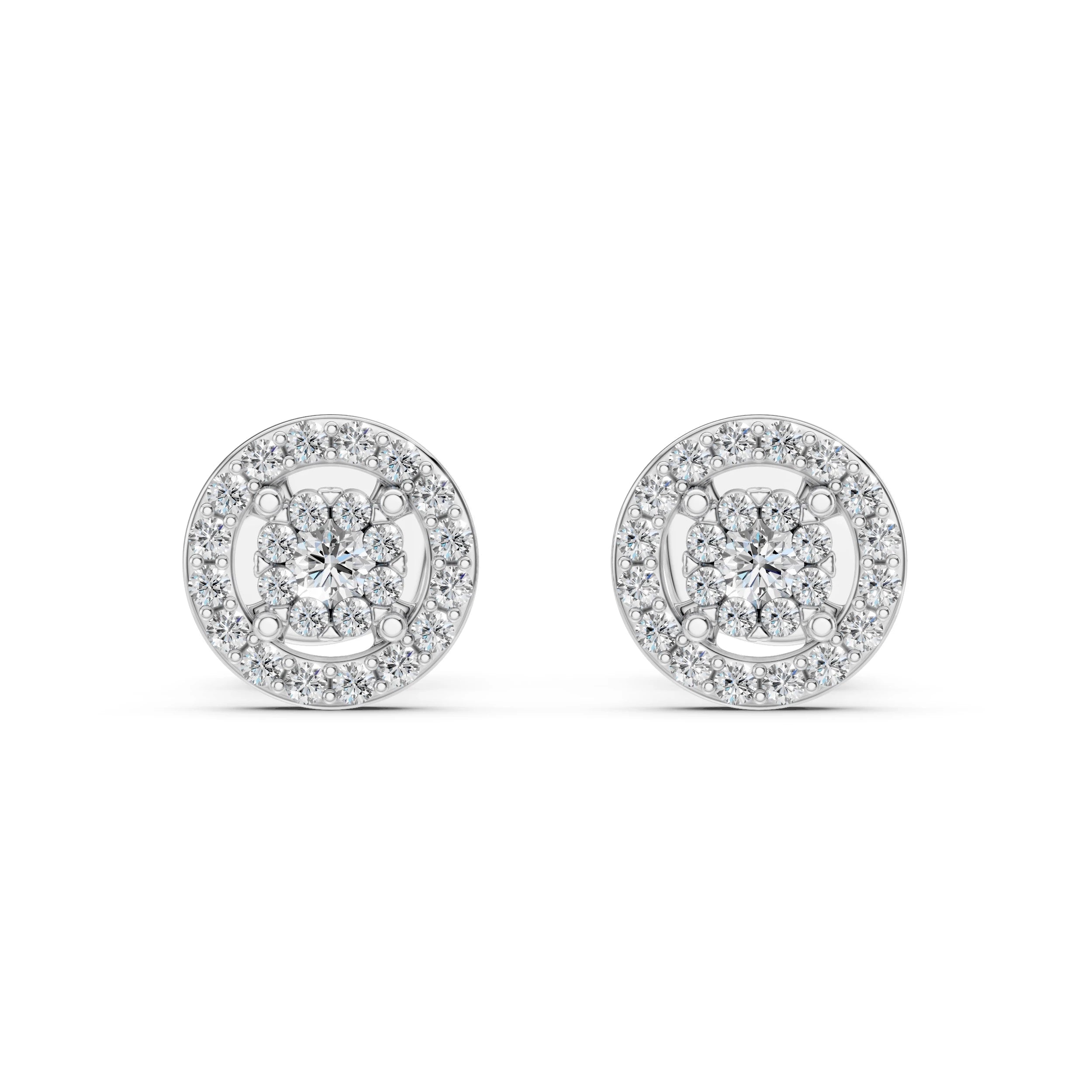 Illusion Earring (Round), 0.06 ct — 102-10018(2.0)