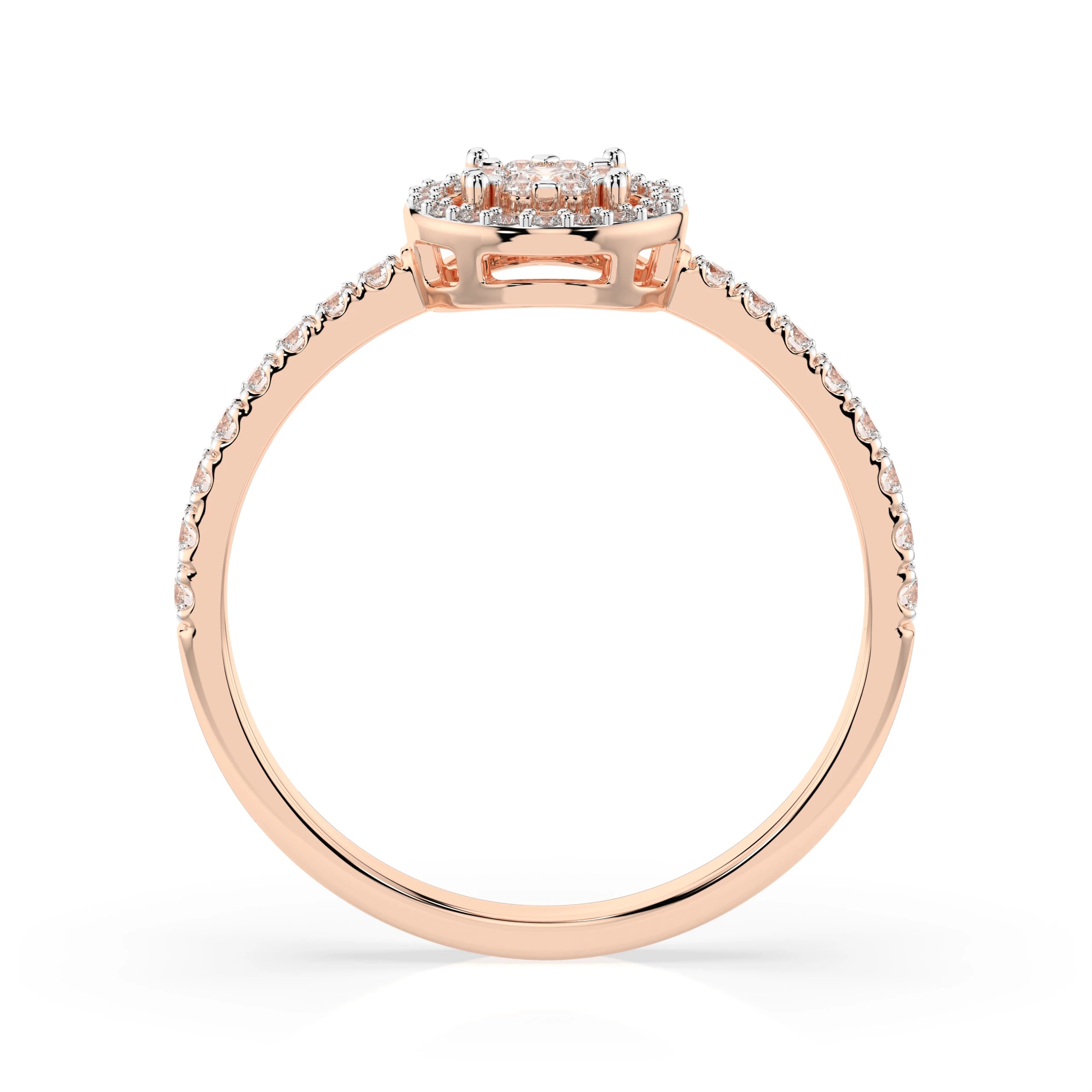 Illusion Ring (Round), 0.1 ct — 101-10018(3.0)