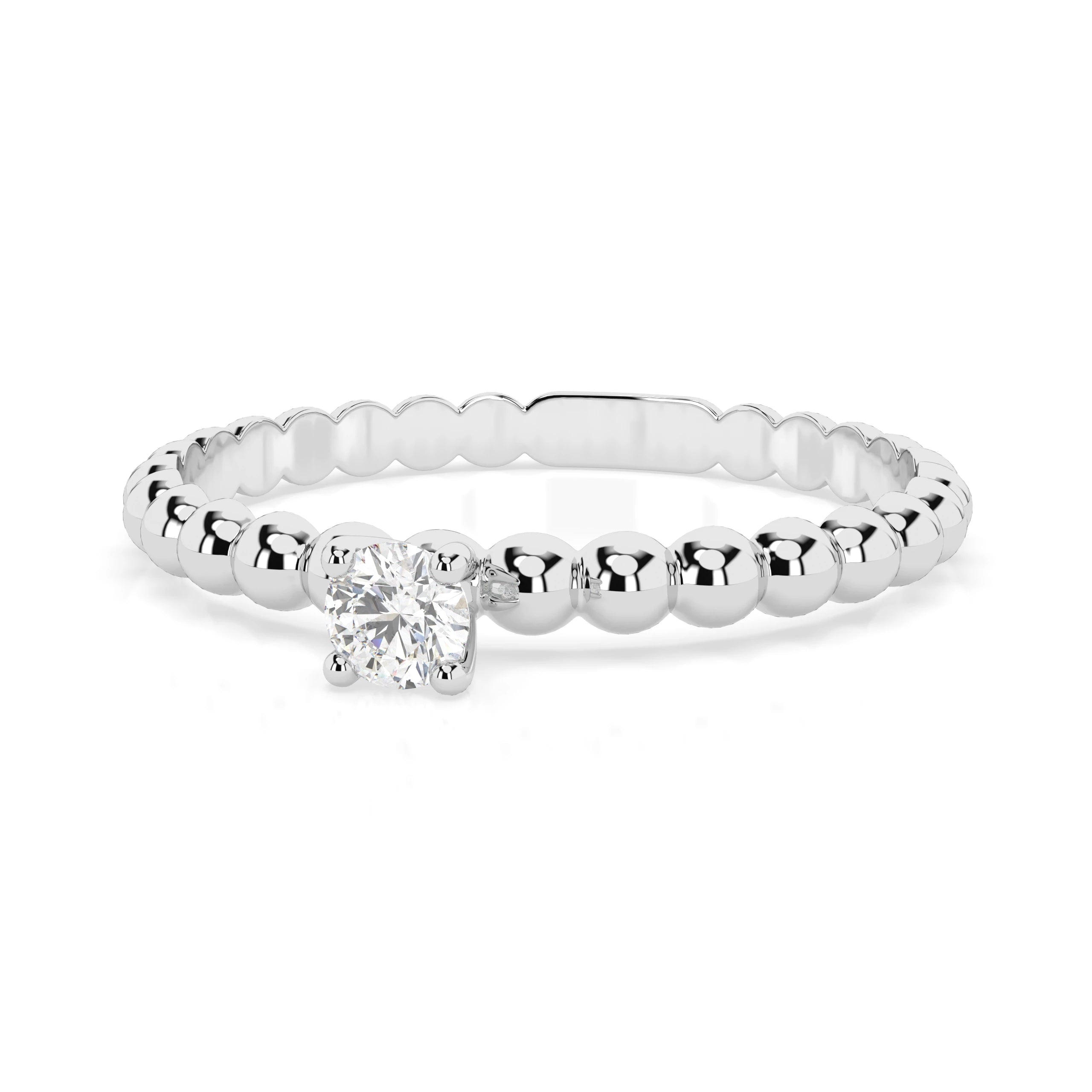 Solitaire Ring (Round), 0.06 ct — 101-10039(2.5)