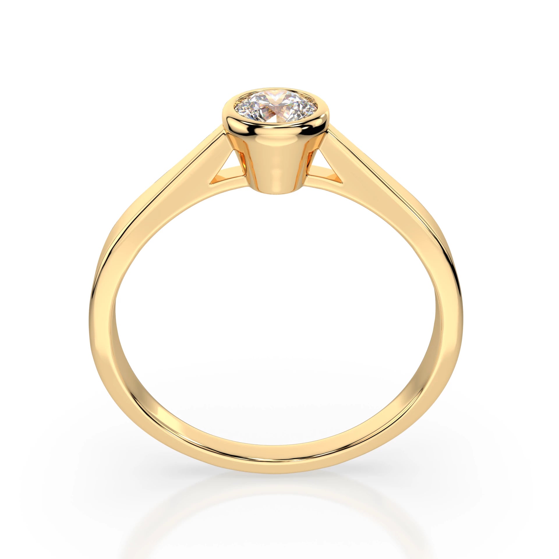 Solitaire Ring (Round), 0.2 ct — 101-10010(3.7)