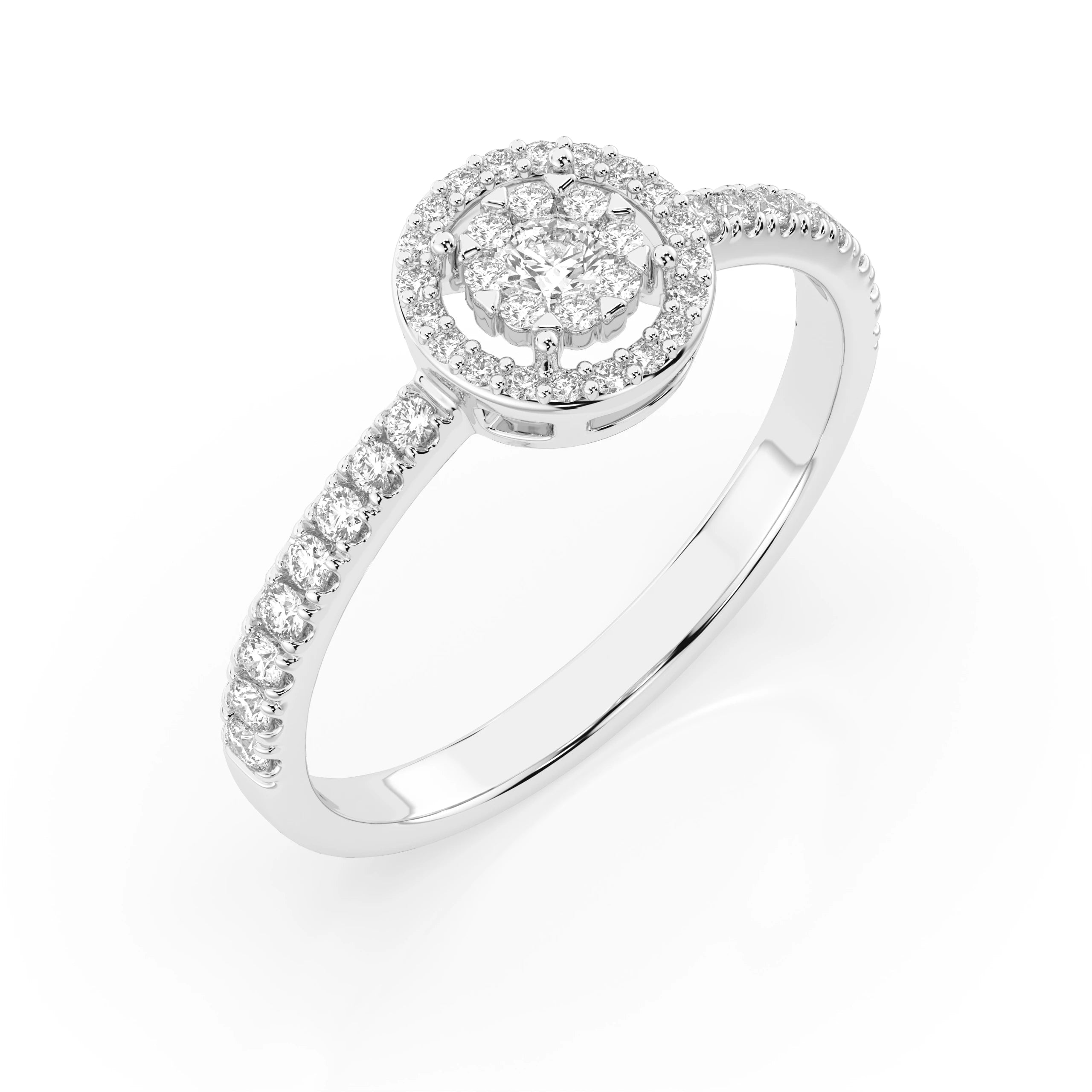 Illusion Ring (Round), 0.06 ct — 101-10018(2.5)