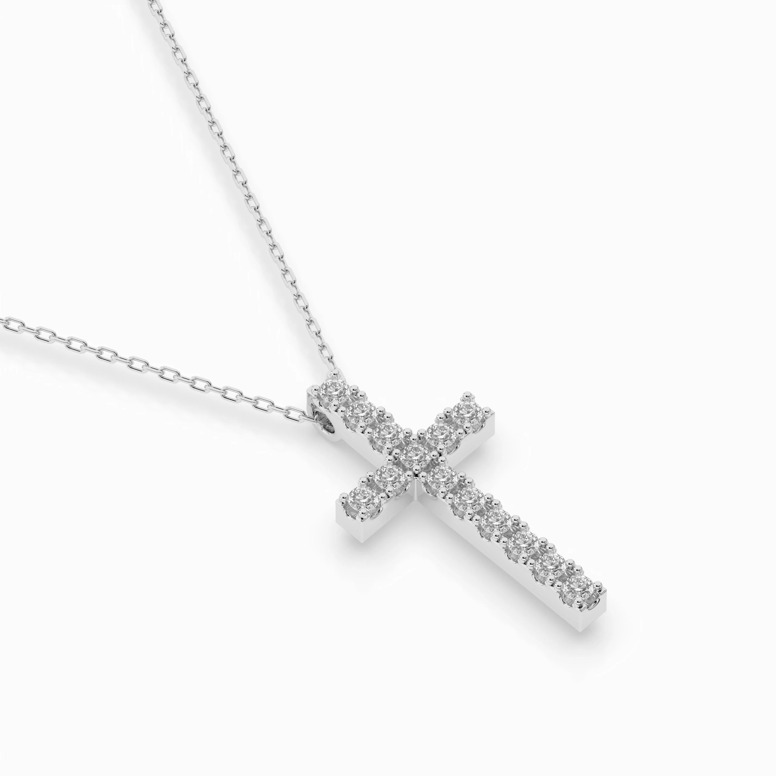 Minimalism Necklace (Round), 0.2 ct — 104-10025