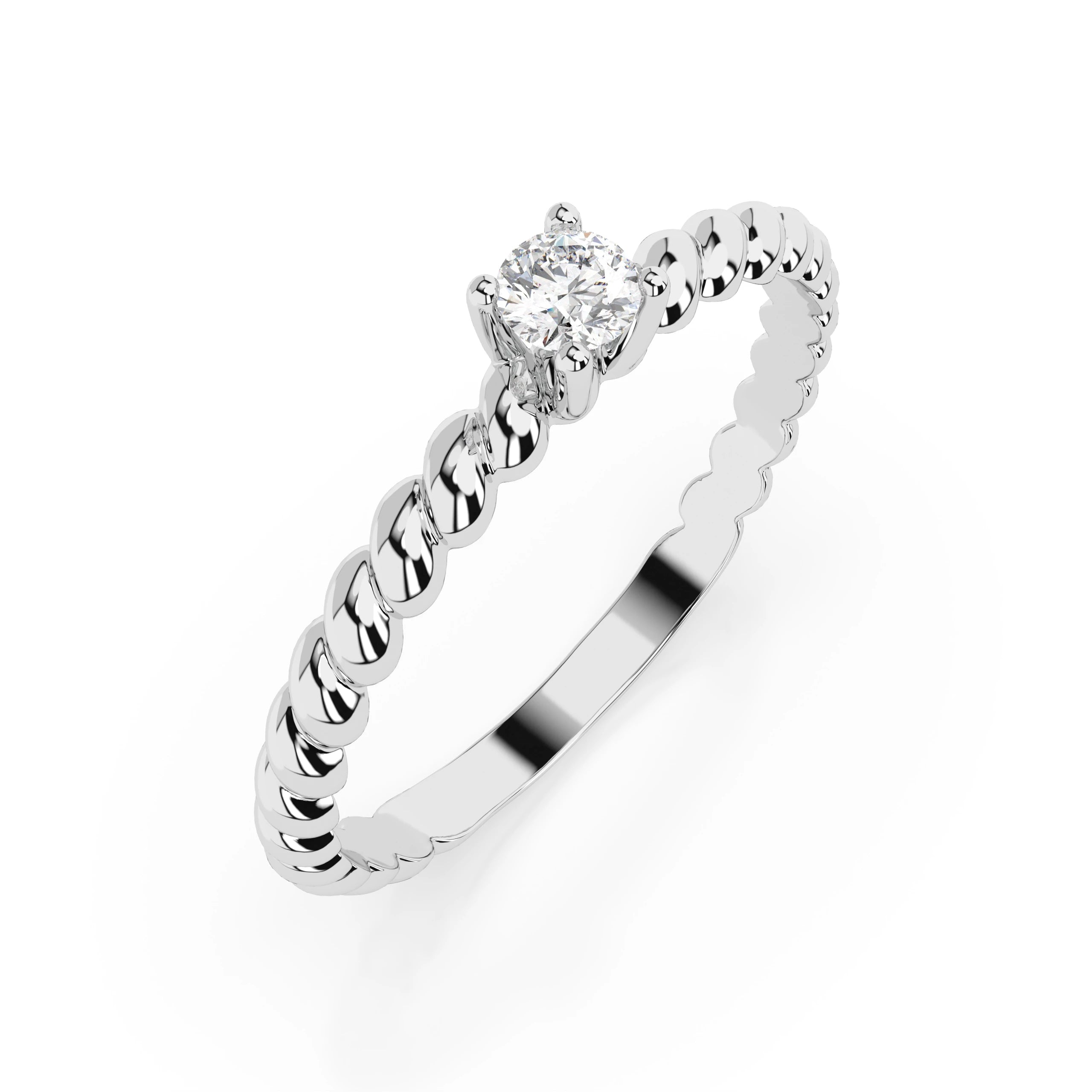 Solitaire Ring (Round), 0.06 ct — 101-10038(2.5)