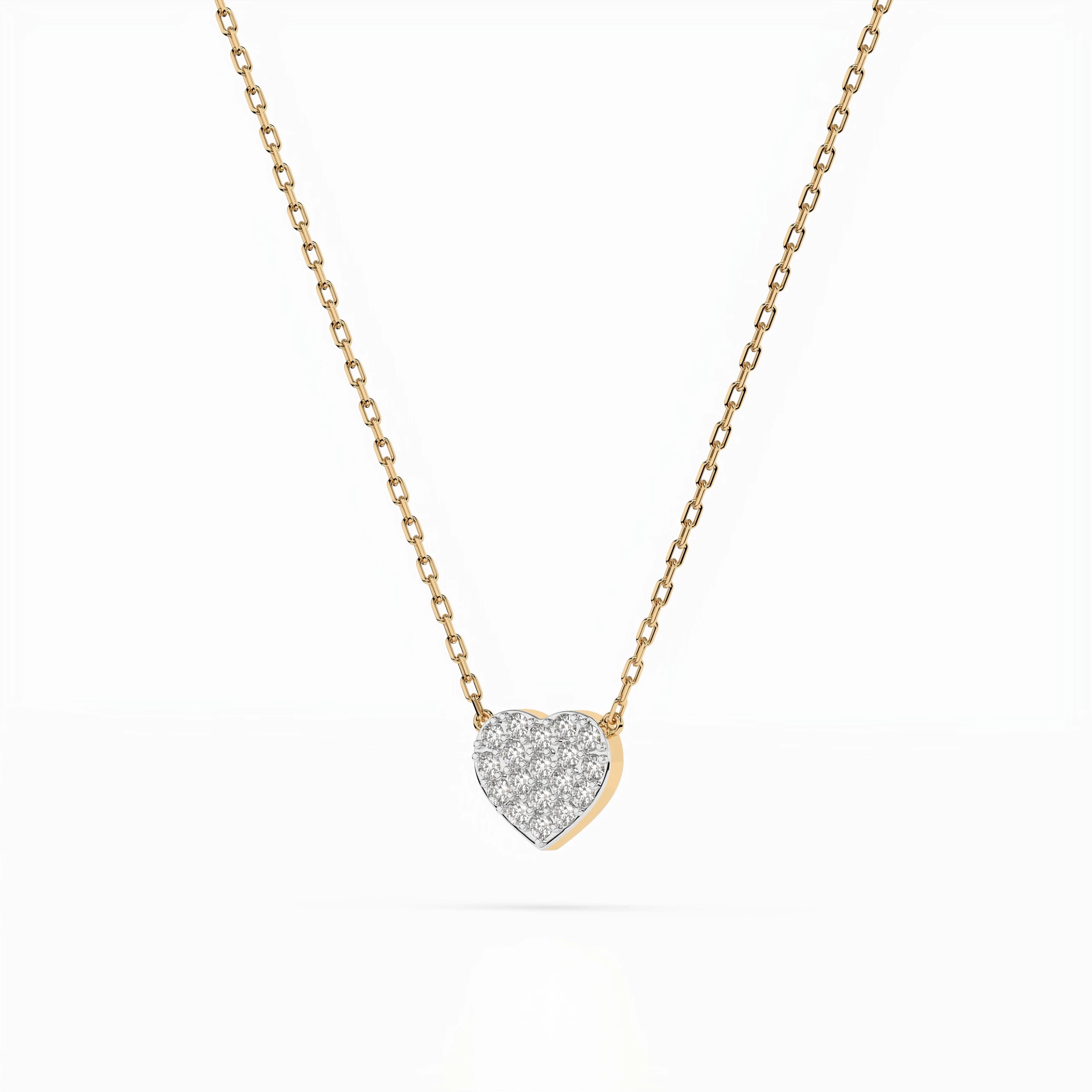 Illusion Necklace (Round), 0.09 ct — 104-10059