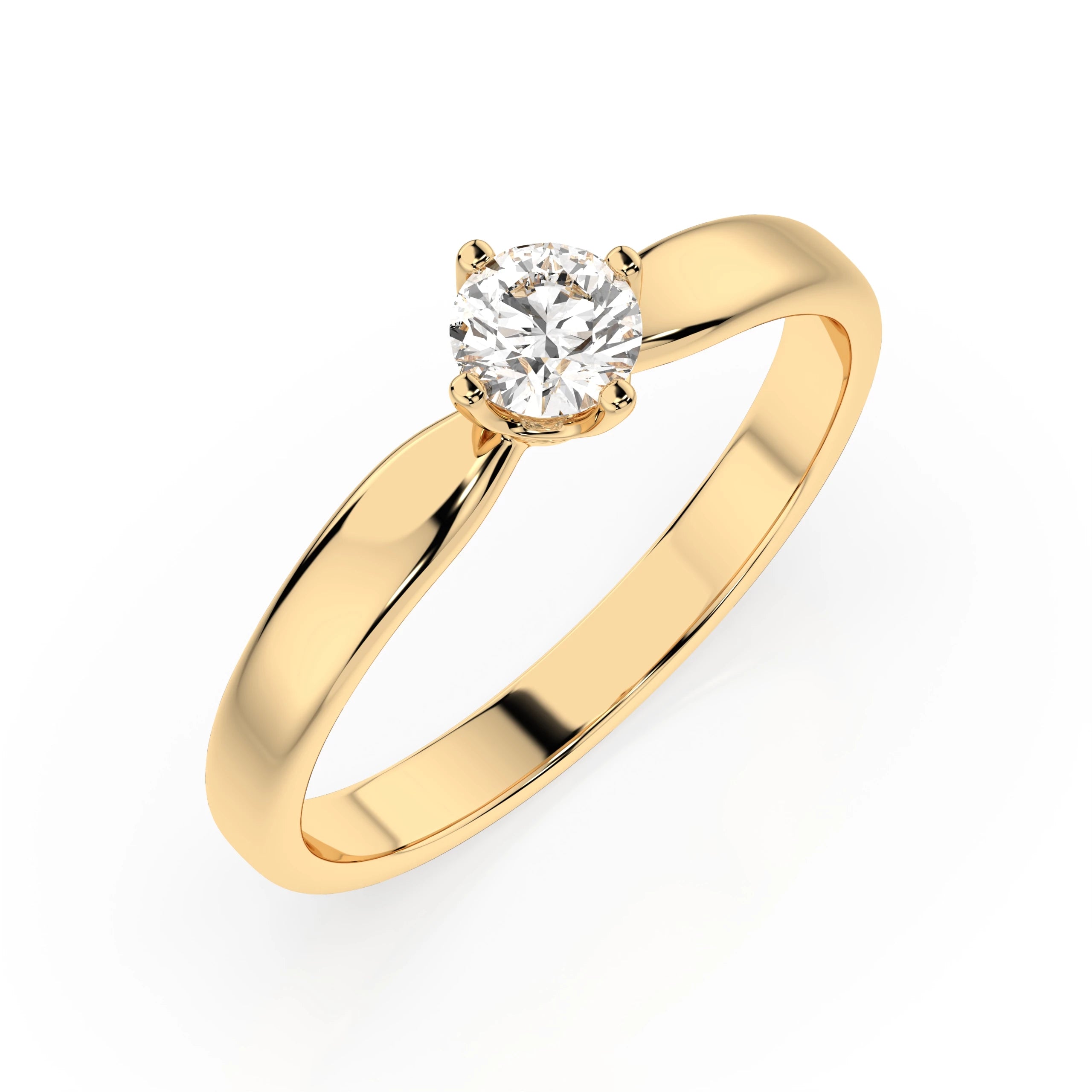 Solitaire Ring (Round), 0.25 ct — 101-10041(4.0)