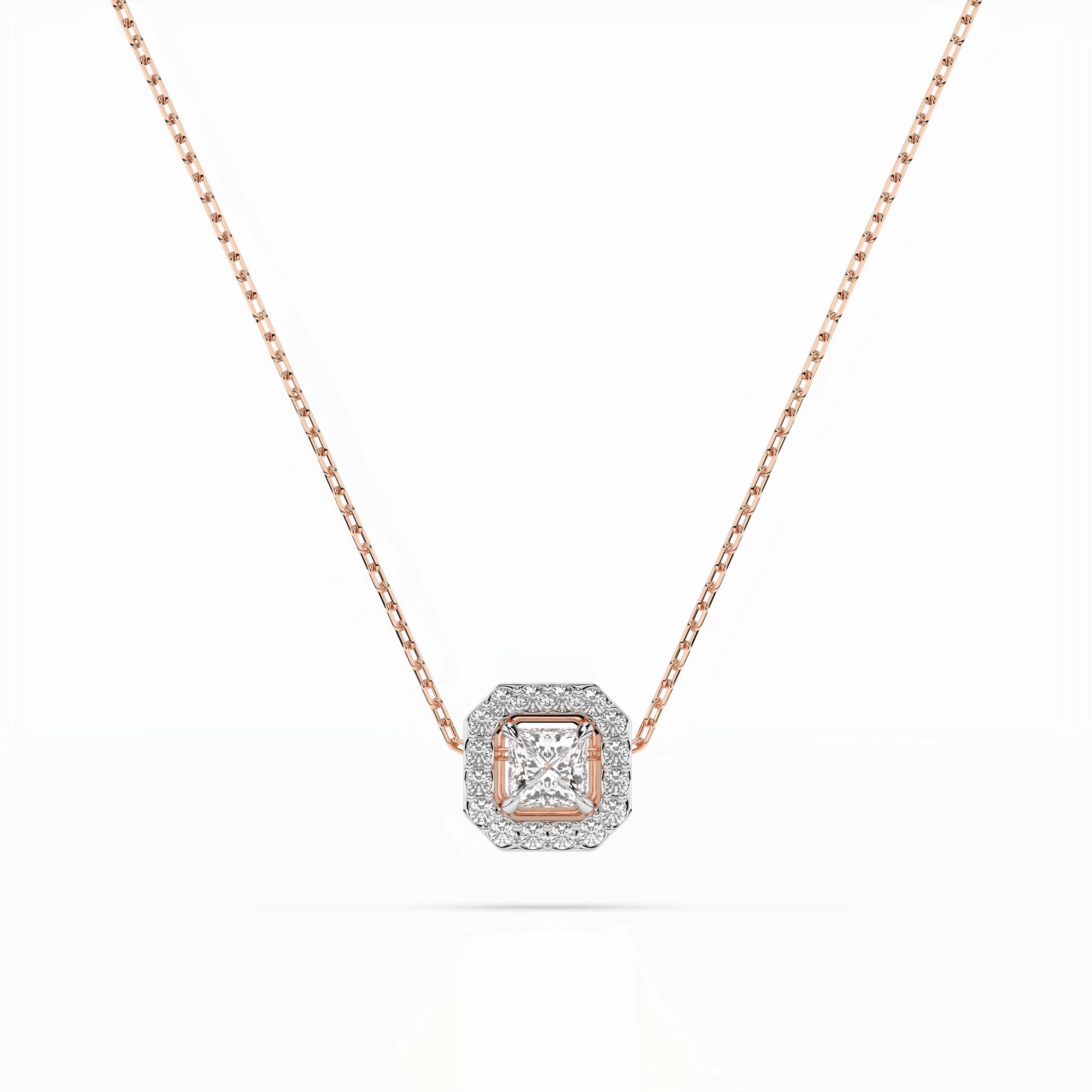Solitaire Eternity Necklace (Princess), 0.17 ct — 104-10045(3.0)PR