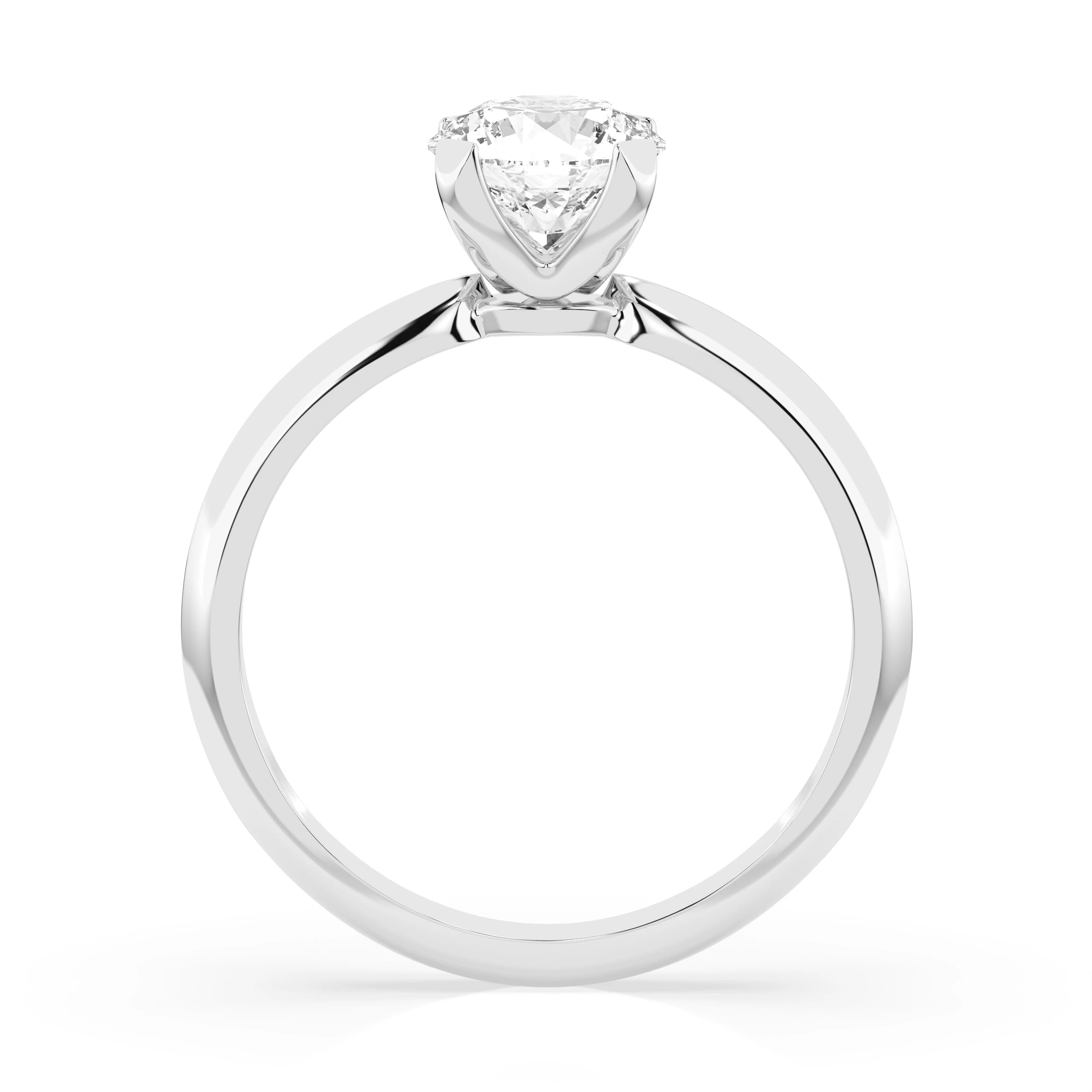Solitaire Ring (Round), 1.0 ct — 101-10089(6.5)