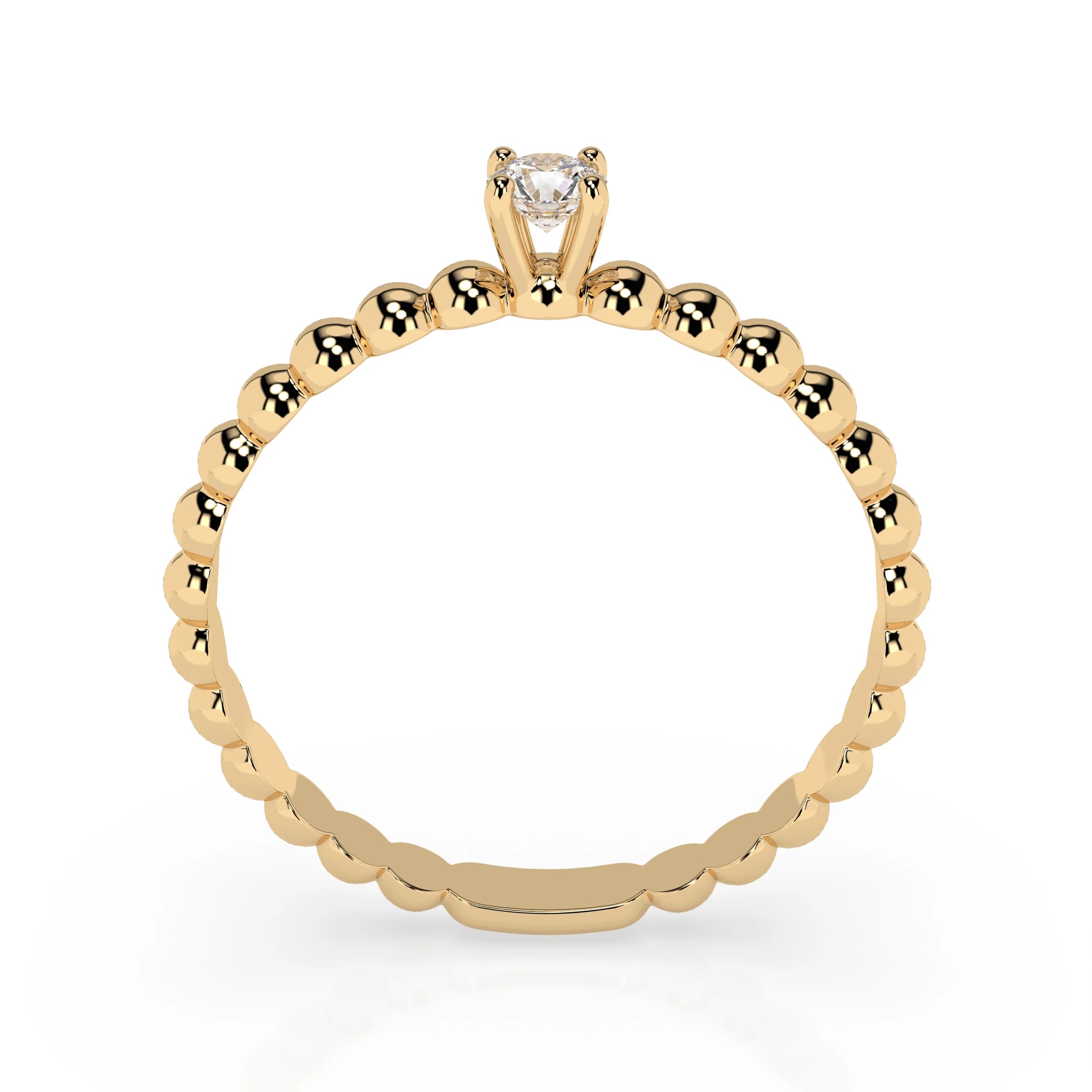 Solitaire Ring (Round), 0.08 ct — 101-10039(2.7)