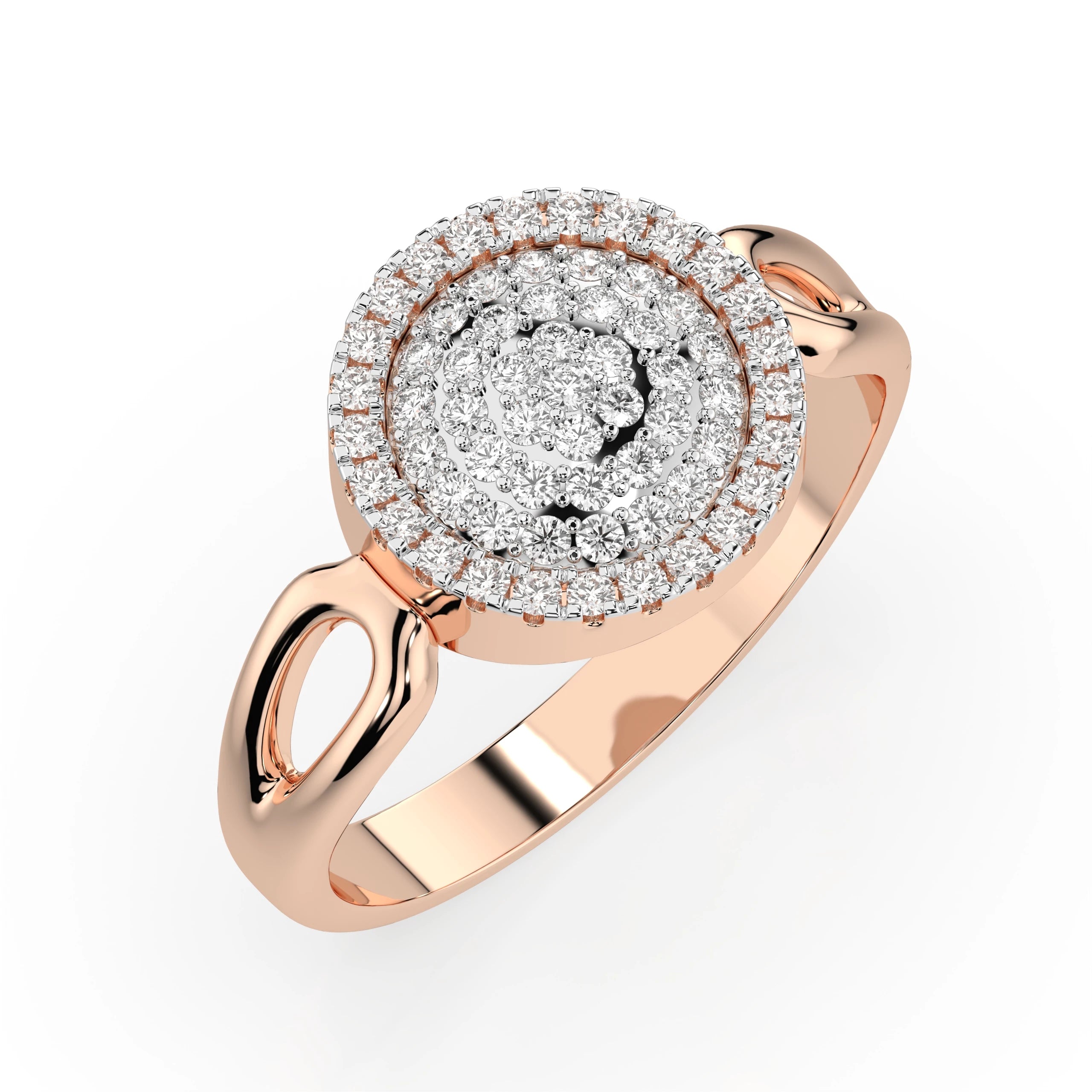 Illusion Ring (Round), 0.15 ct — 101-10073