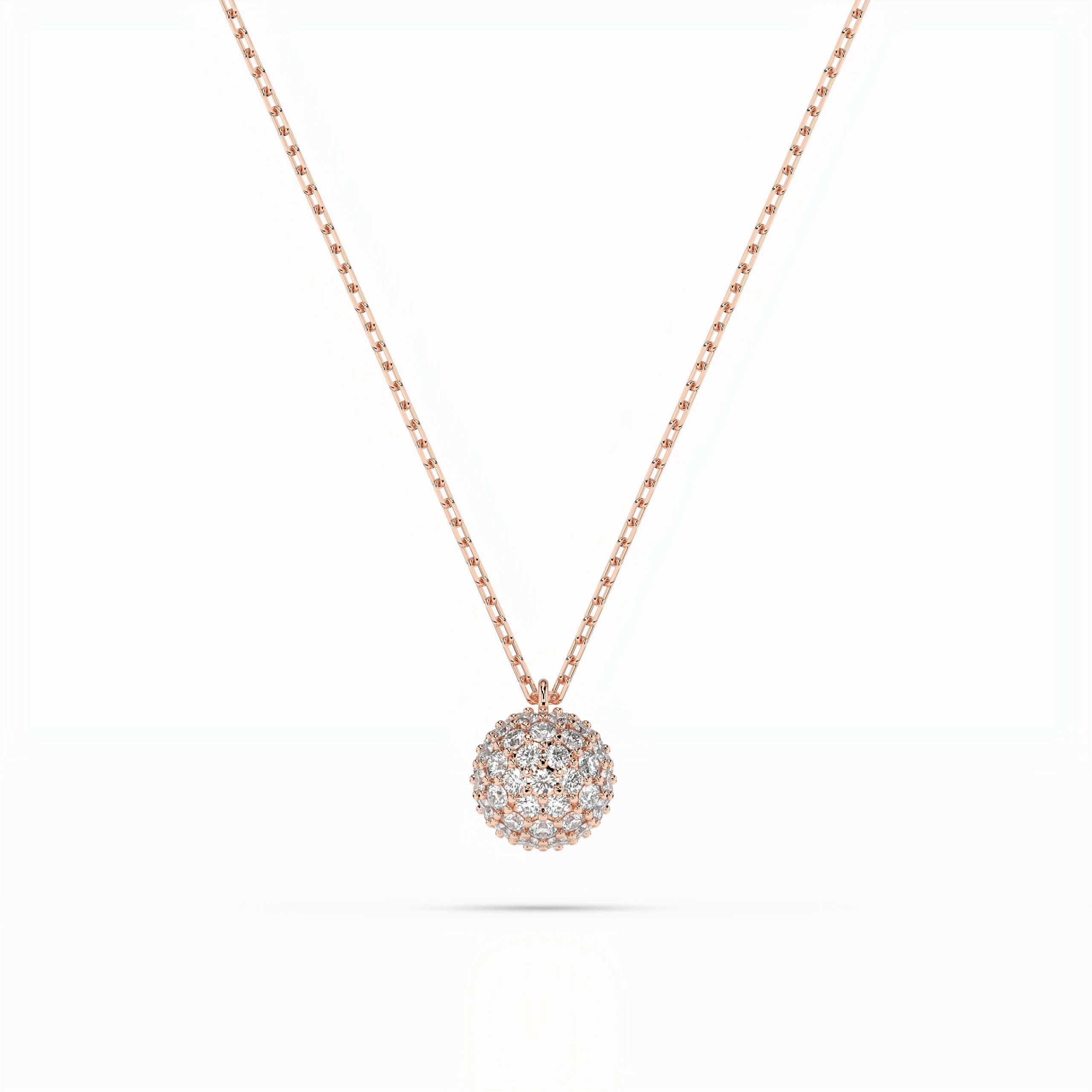 Illusion Necklace (Round), 0.23 ct — 104-10065