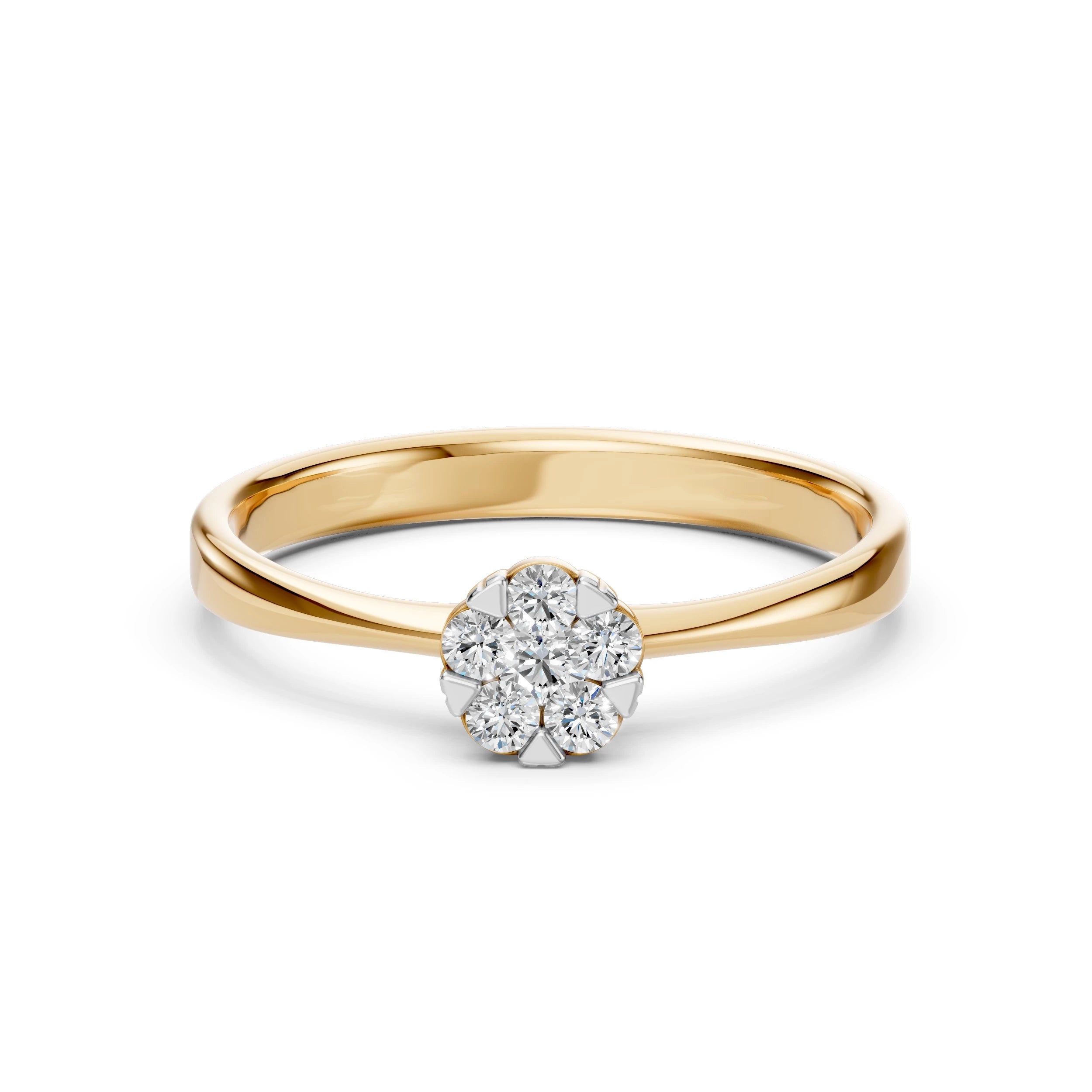 Illusion Ring (Round), 0.06 ct — 101-10015/1(2.5)