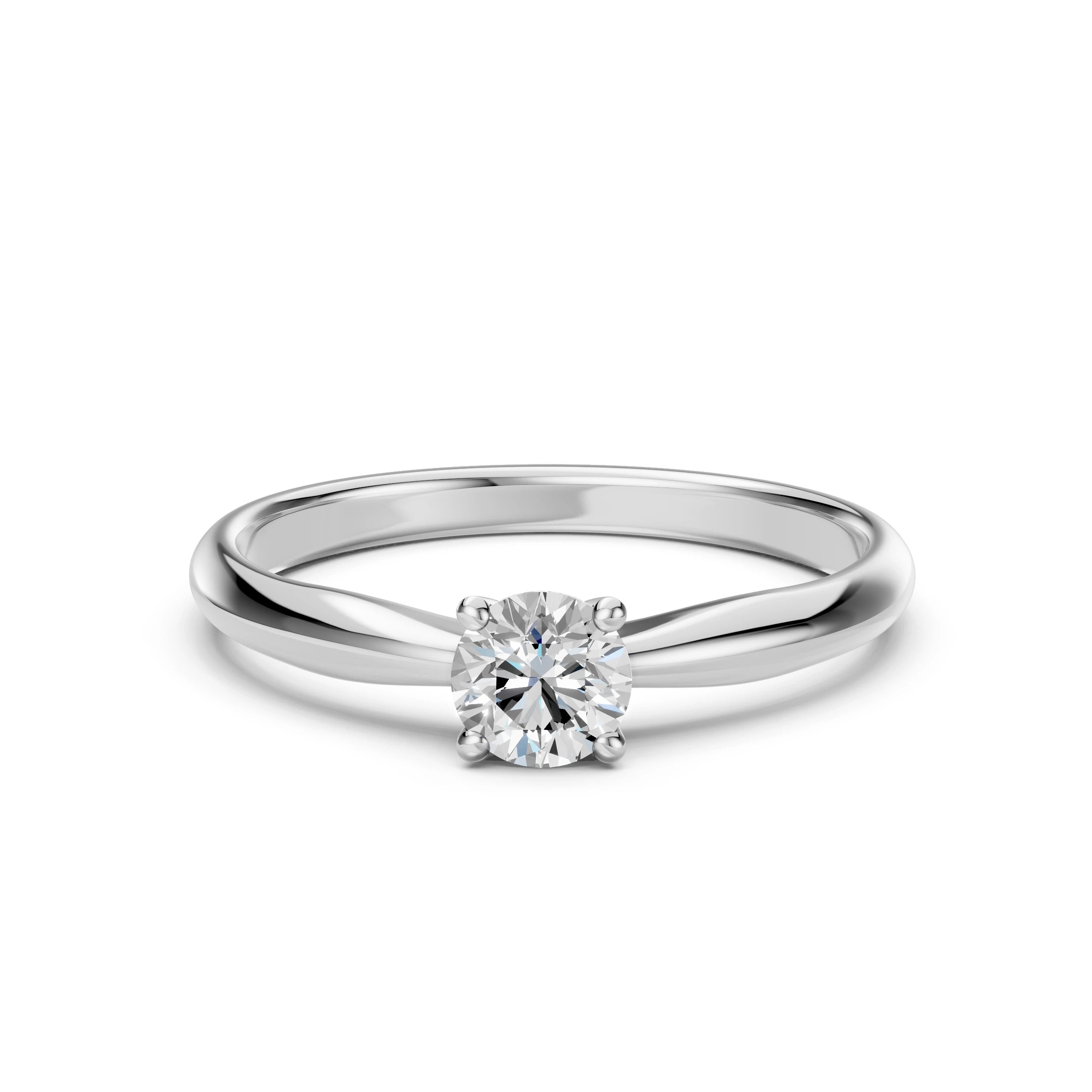 Solitaire Ring (Round), 0.5 ct — 101-10021(5.1)