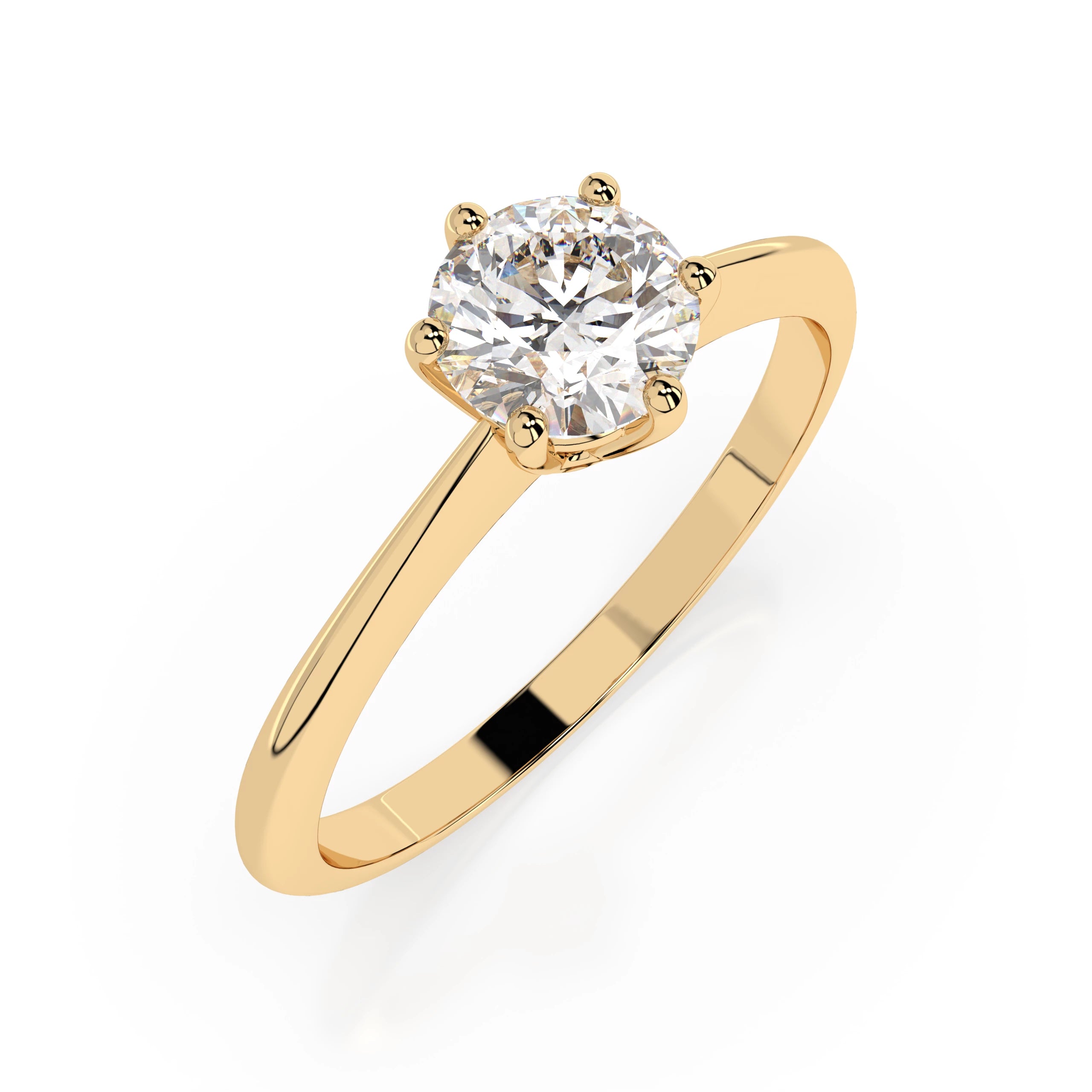 Solitaire Ring (Round), 0.3 ct — 101-10027(4.2)