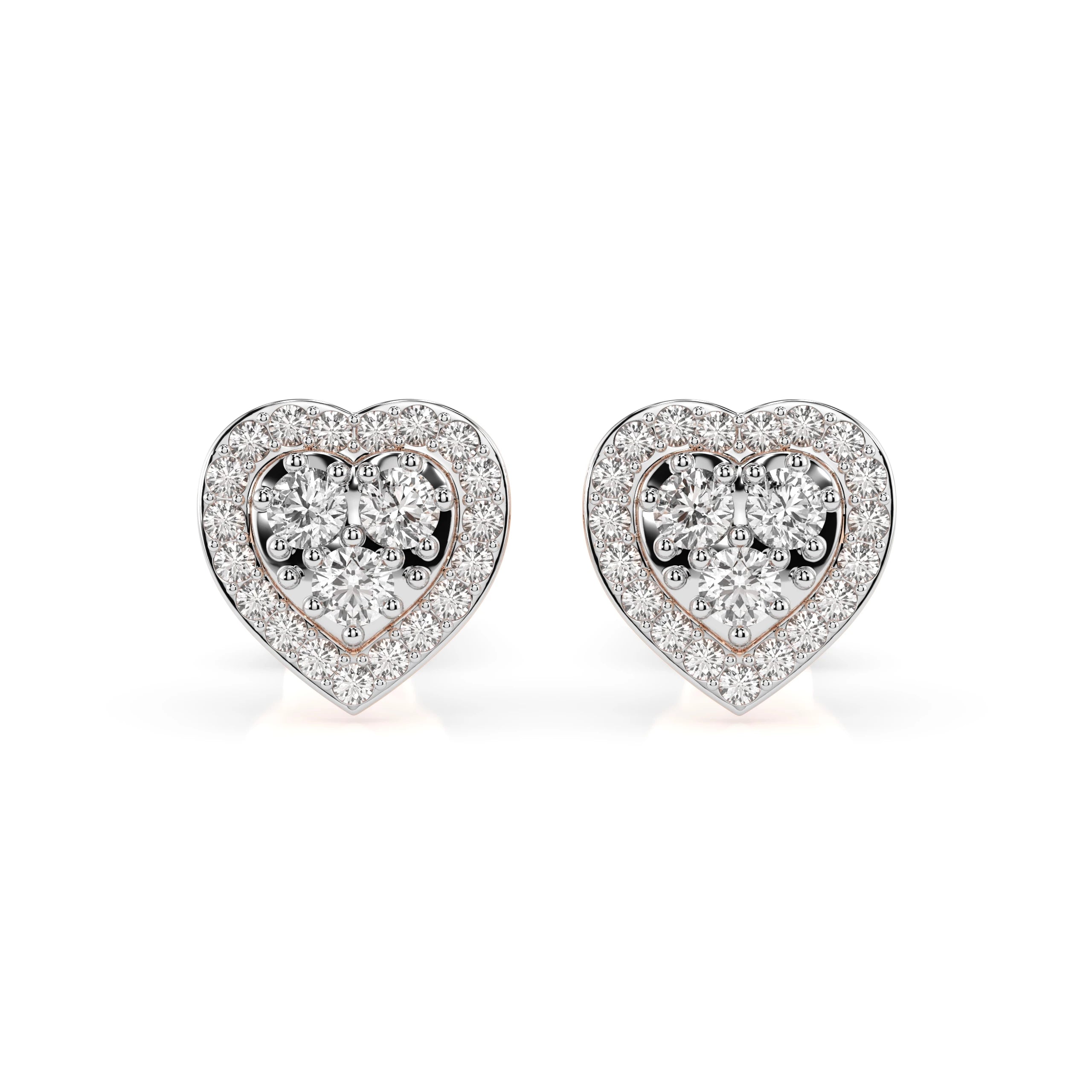 Illusion Earring (Round), 0.17 ct — 102-10096