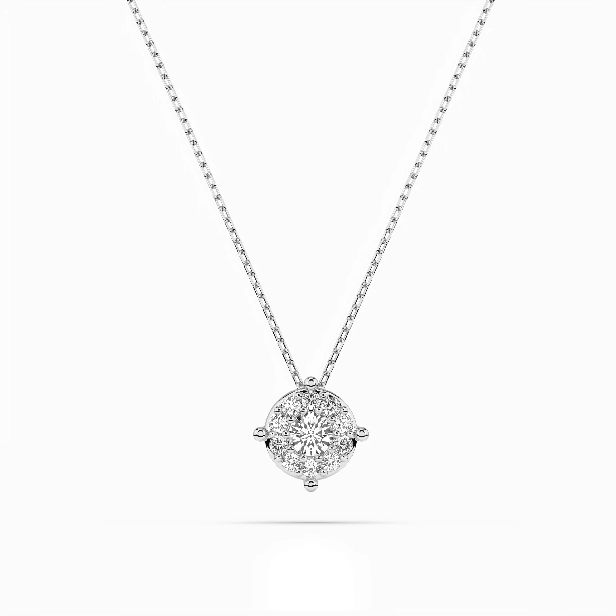 Solitaire Eternity Necklace (Round), 0.06 ct — 104-10001(2.5)