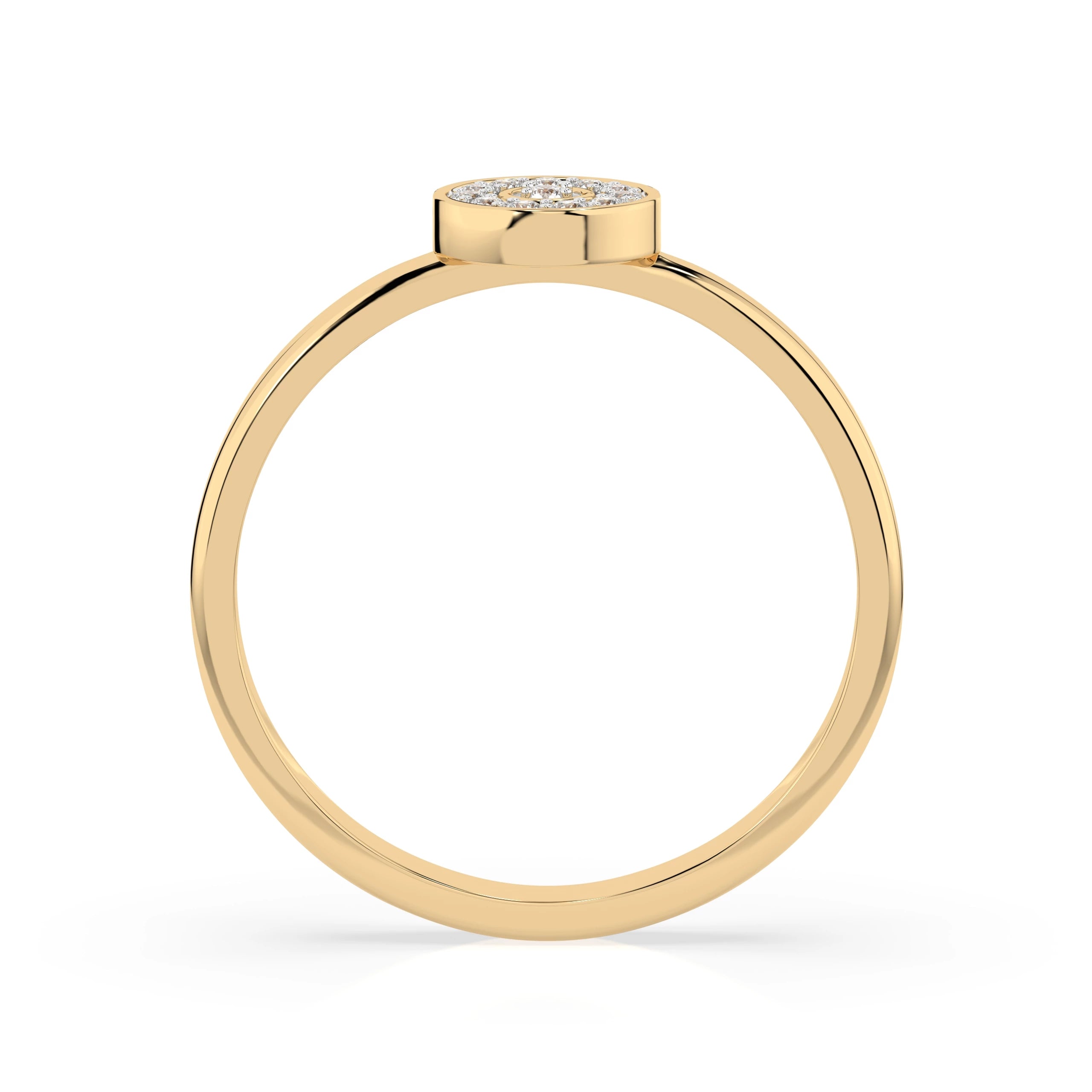 Illusion Ring (Round), 0.07 ct — 101-10075
