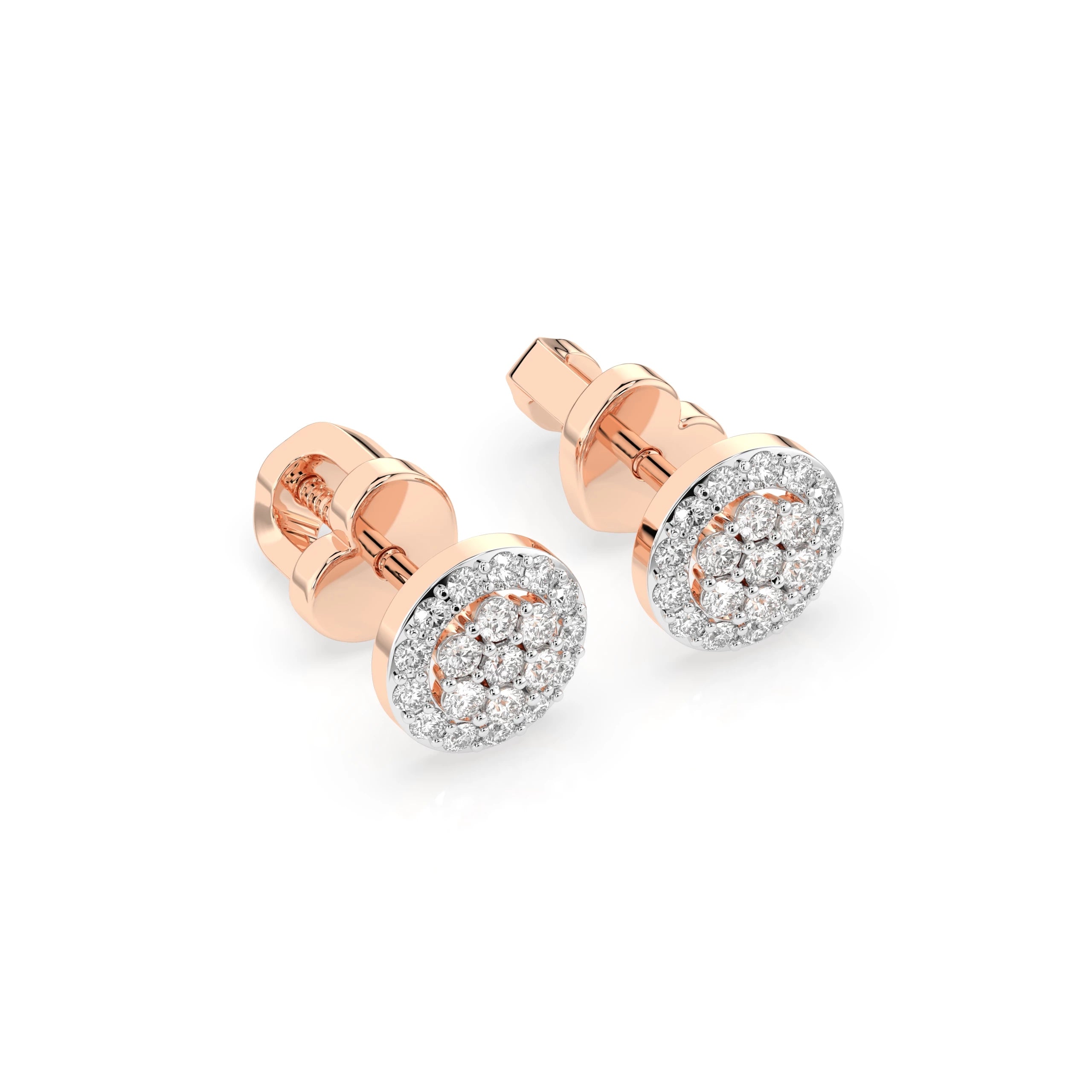Illusion Earring (Round), 0.16 ct — 102-10072
