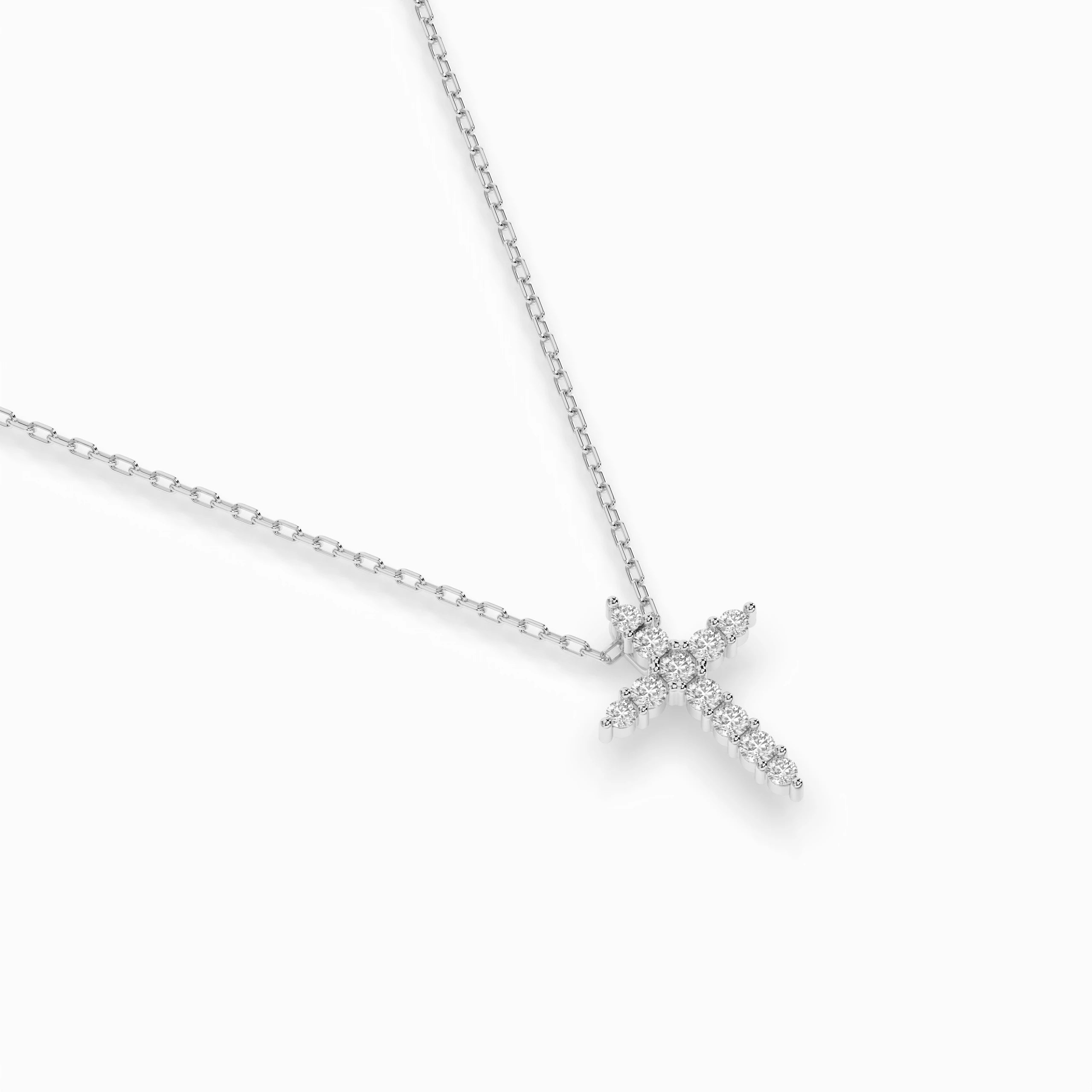Minimalism Necklace (Round), 0.07 ct — 104-10020
