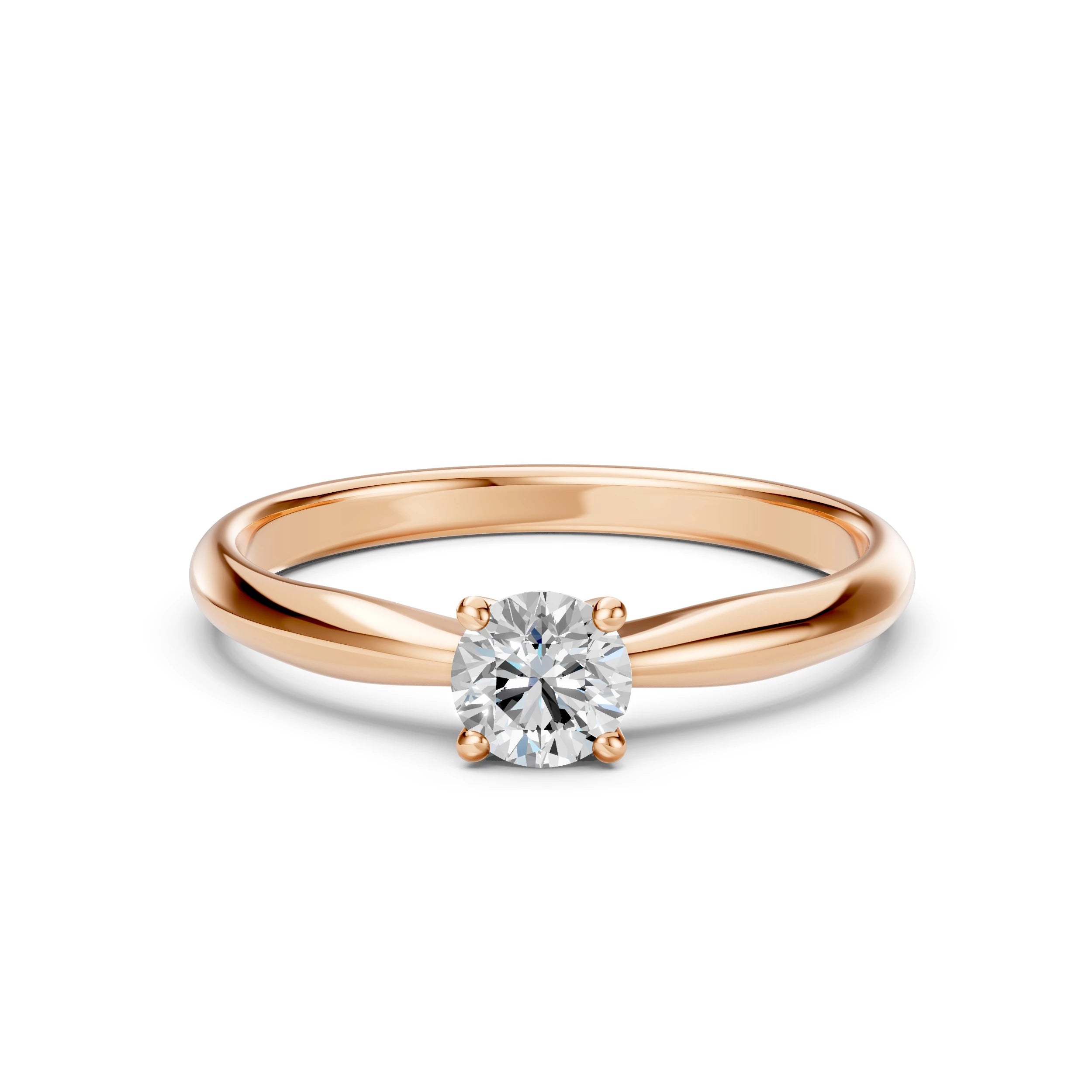 Solitaire Ring (Round), 0.5 ct — 101-10021(5.1)