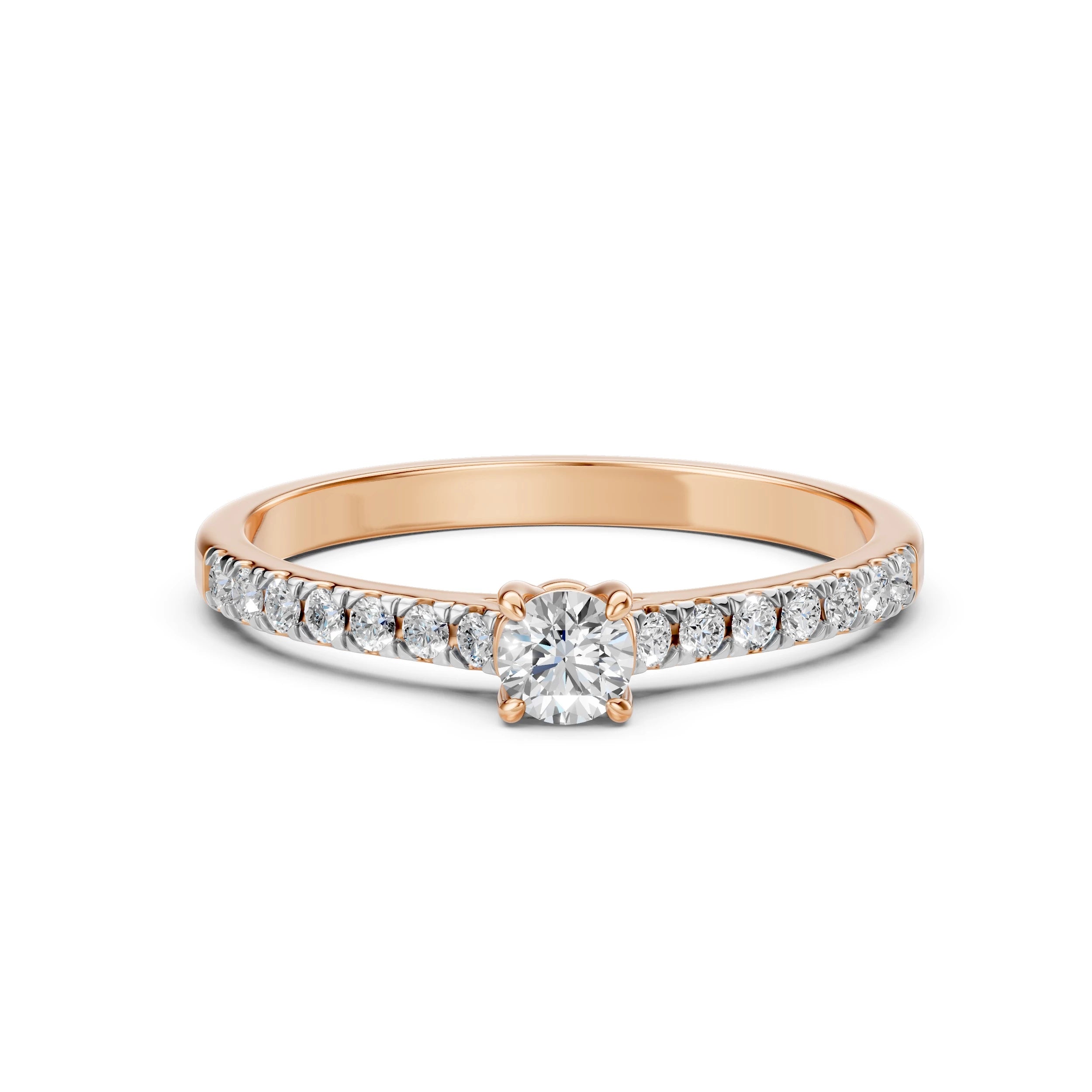 Solitaire Eternity Ring (Round), 0.2 ct — 101-10094(3.7)