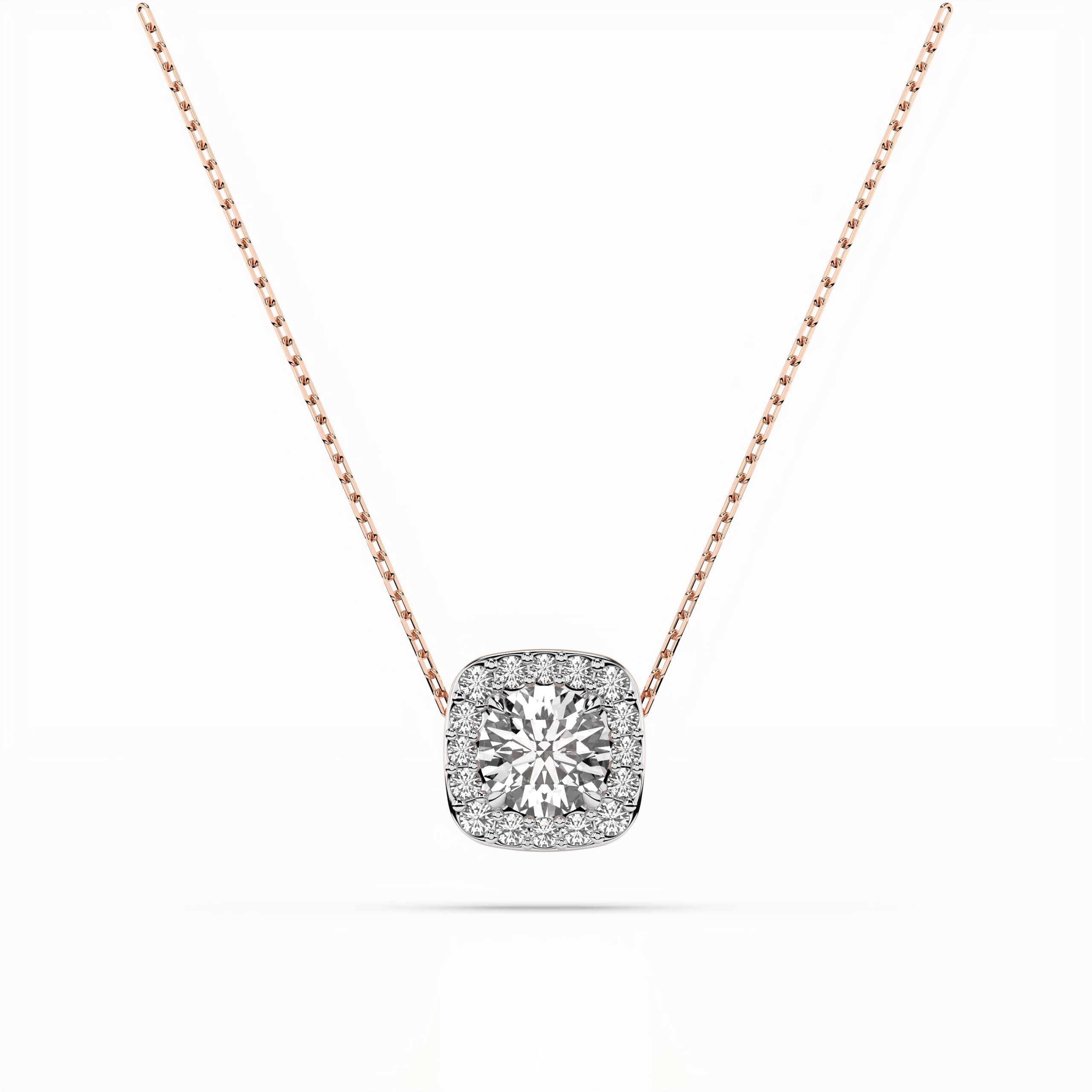 Solitaire Eternity Necklace (Round), 0.4 ct — 104-10057(4.7)