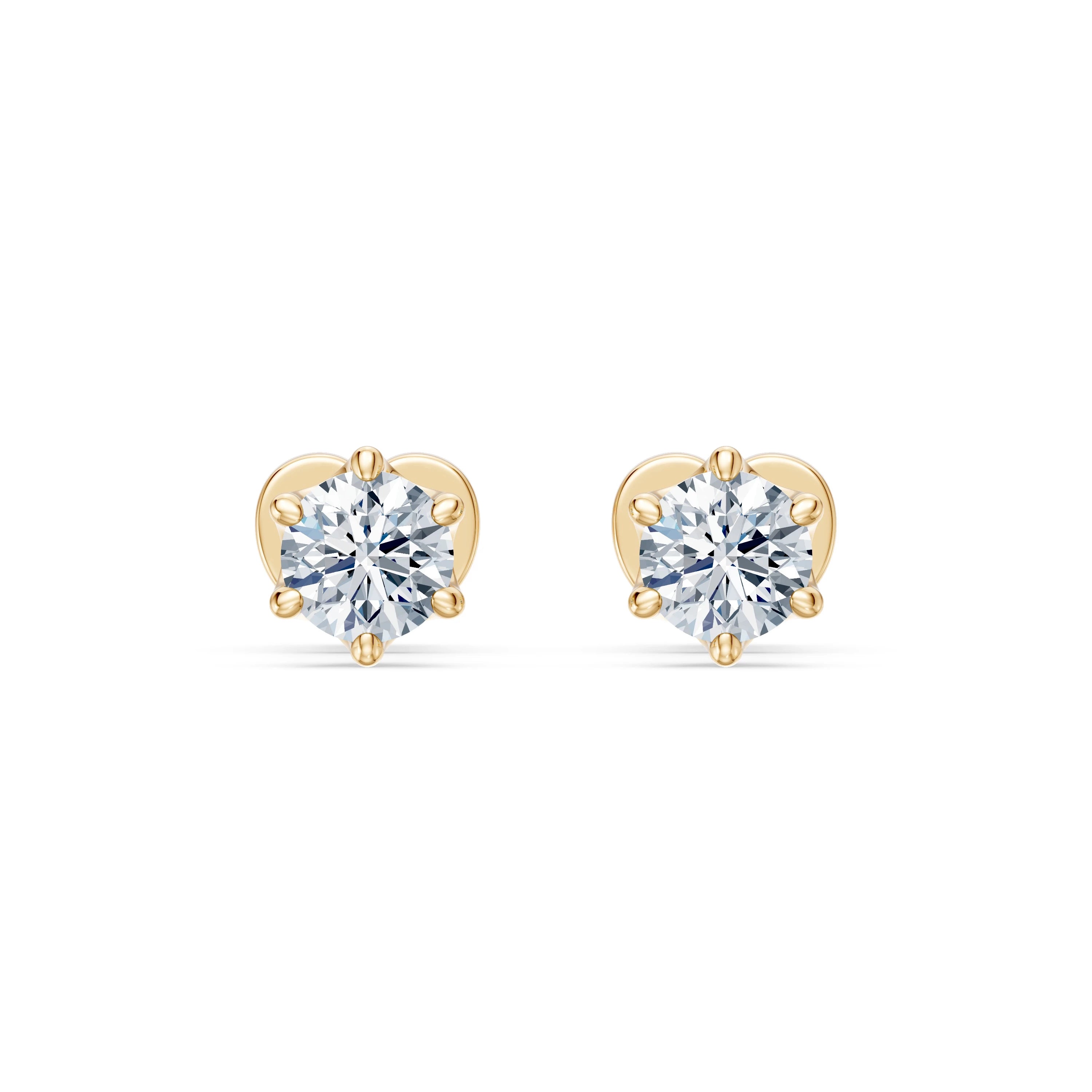 Solitaire Butterfly Earring, 0.5 ct — 102-10040/1(4.0)