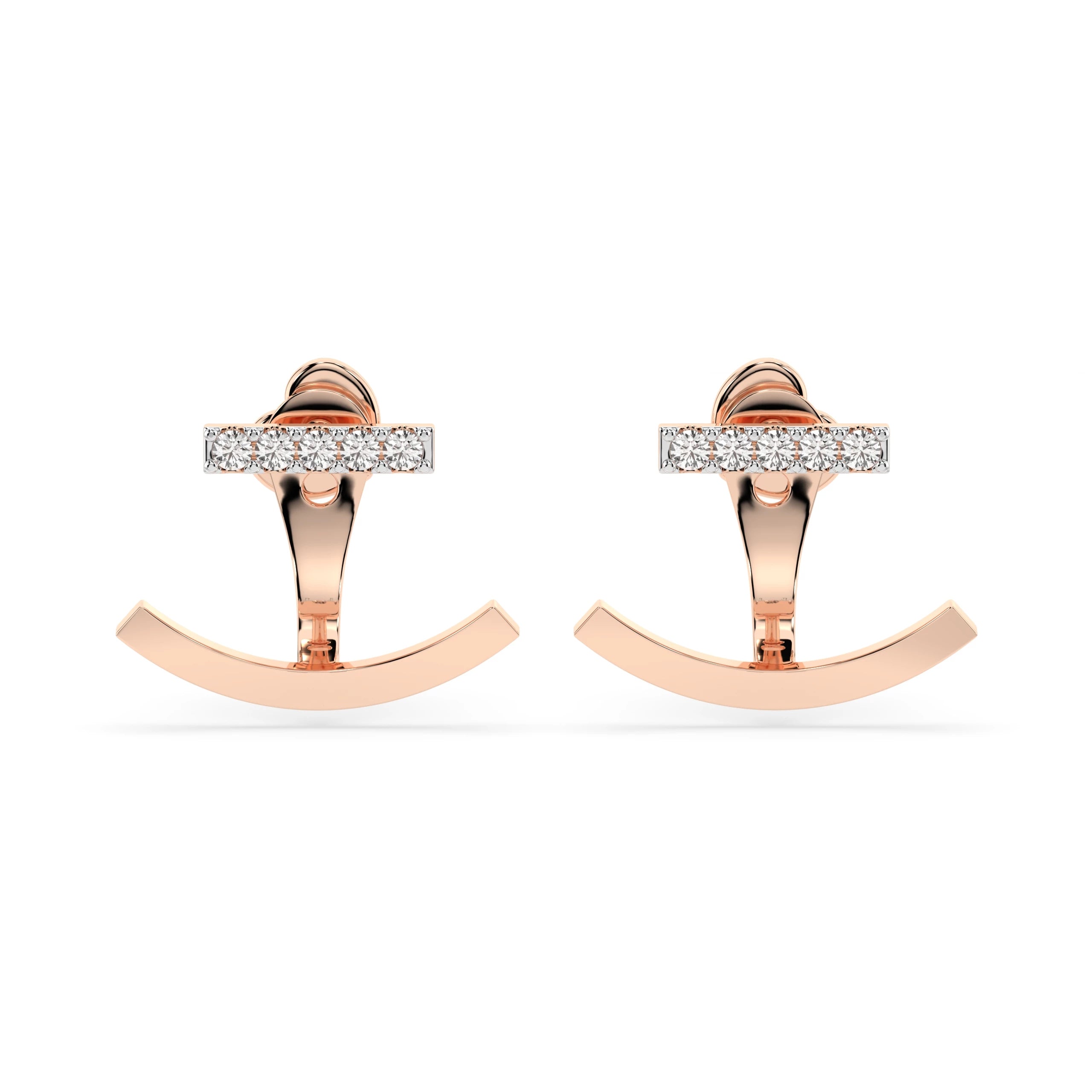 Minimalism Earring (Round), 0.15 ct — 102-10084