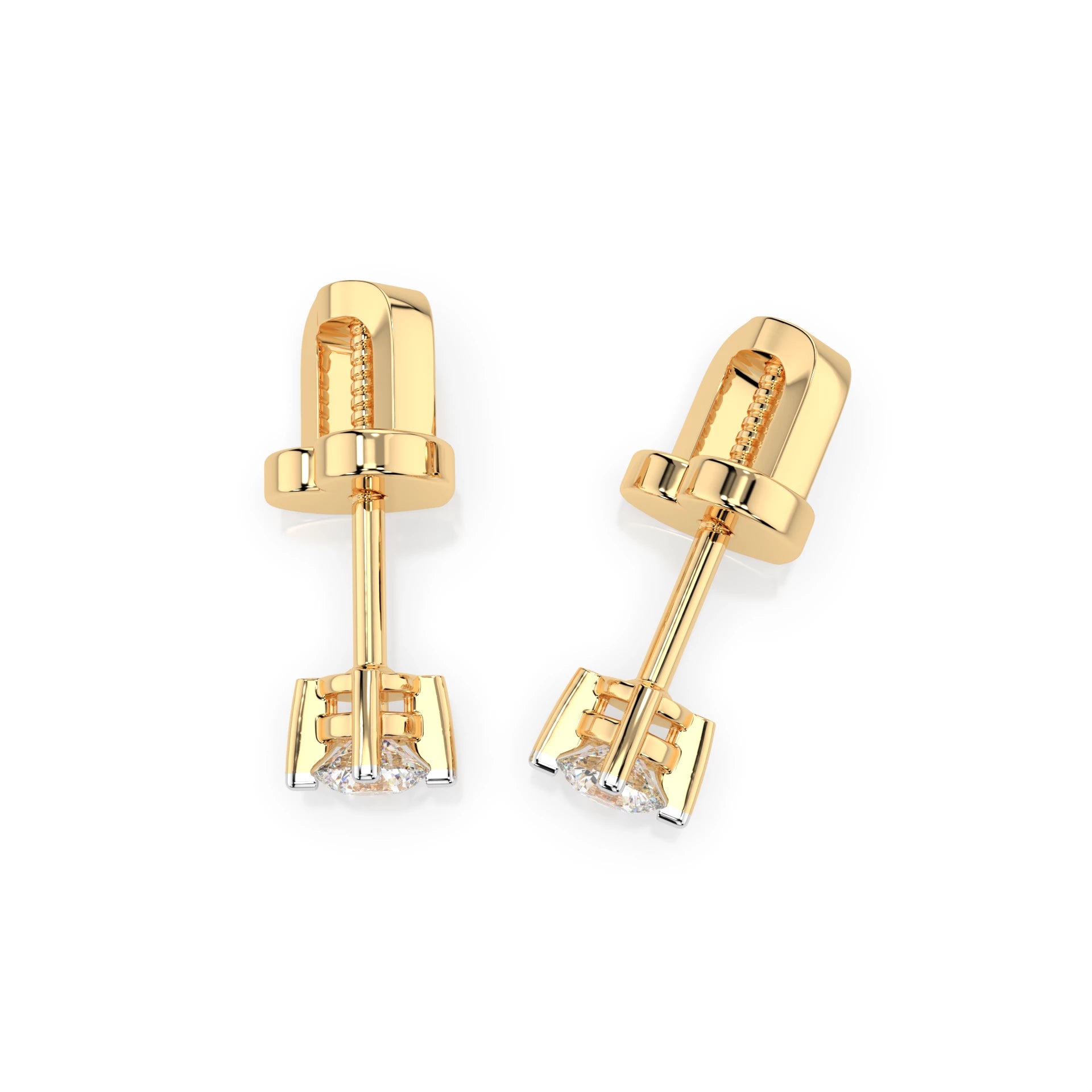 Solitaire Butterfly Earring (Round), 0.2 ct — 102-10025(3.0)