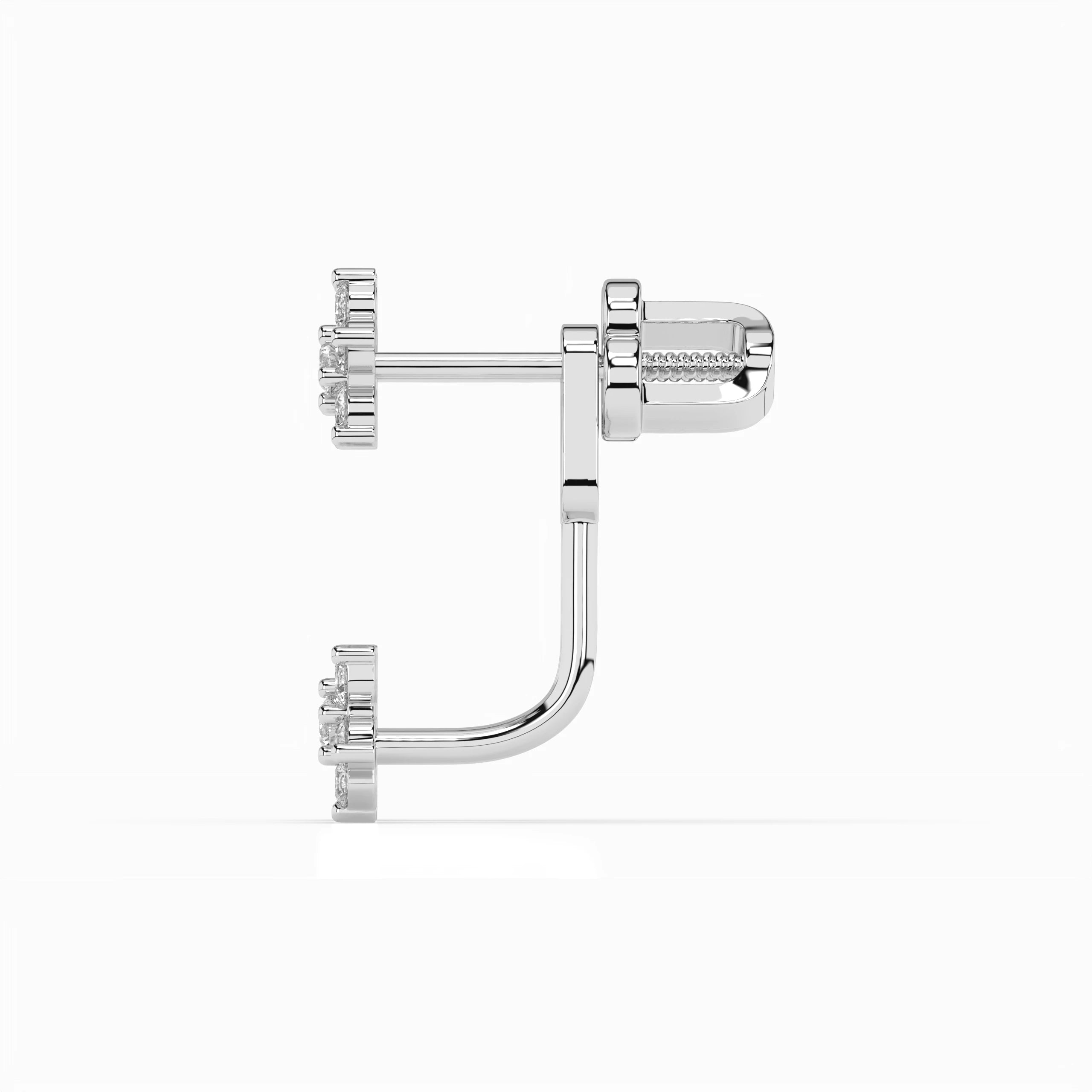 Illusion Earring (Round), 0.25 ct — 102-10195/1